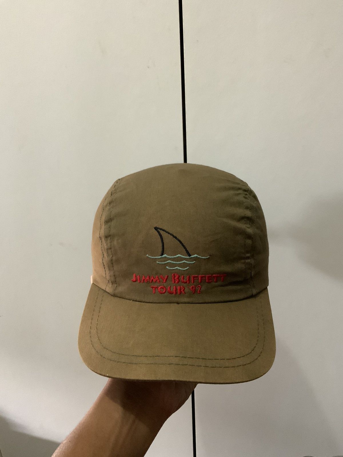 Vintage Vintage Jimmy Buffett Tour ‘92 Brown 3 Panel Hat Cap Size ONE SIZE - 1 Thumbnail