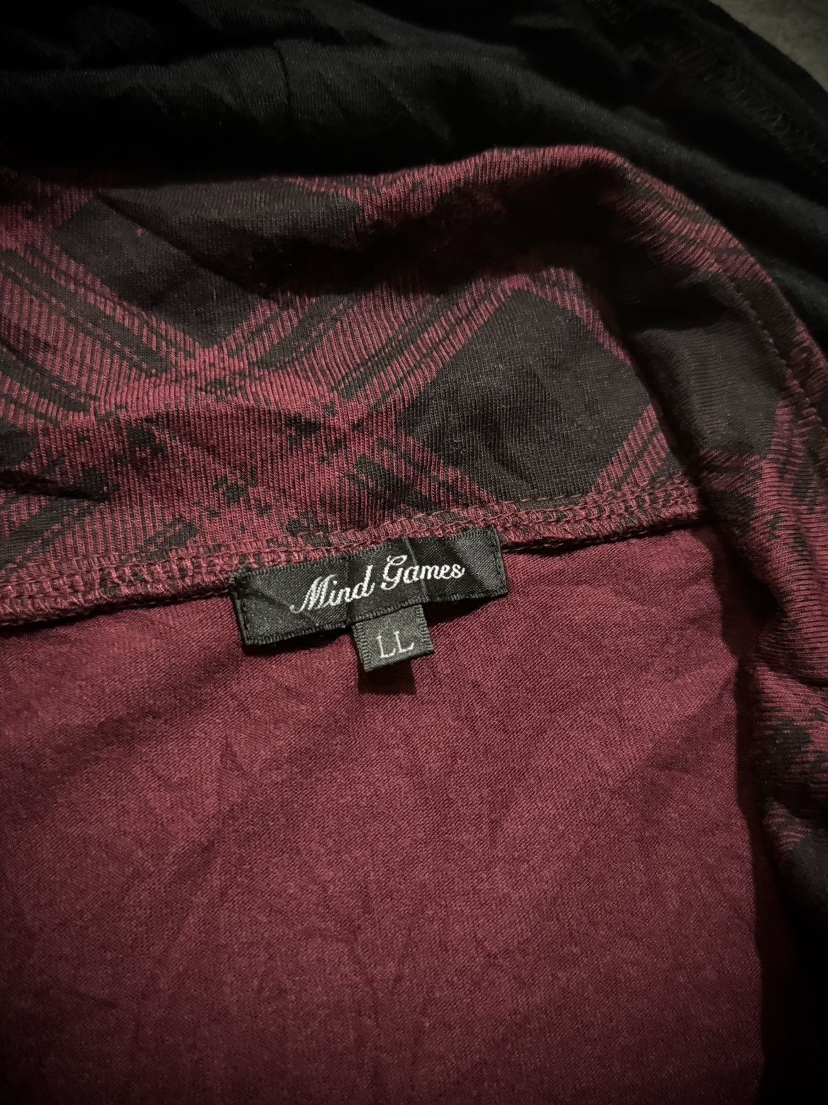 Japanese Brand Y2K MIND GAMES ASYMMETRIC IFSIXWASNINE VEST HOODED Size US L / EU 52-54 / 3 - 4 Thumbnail