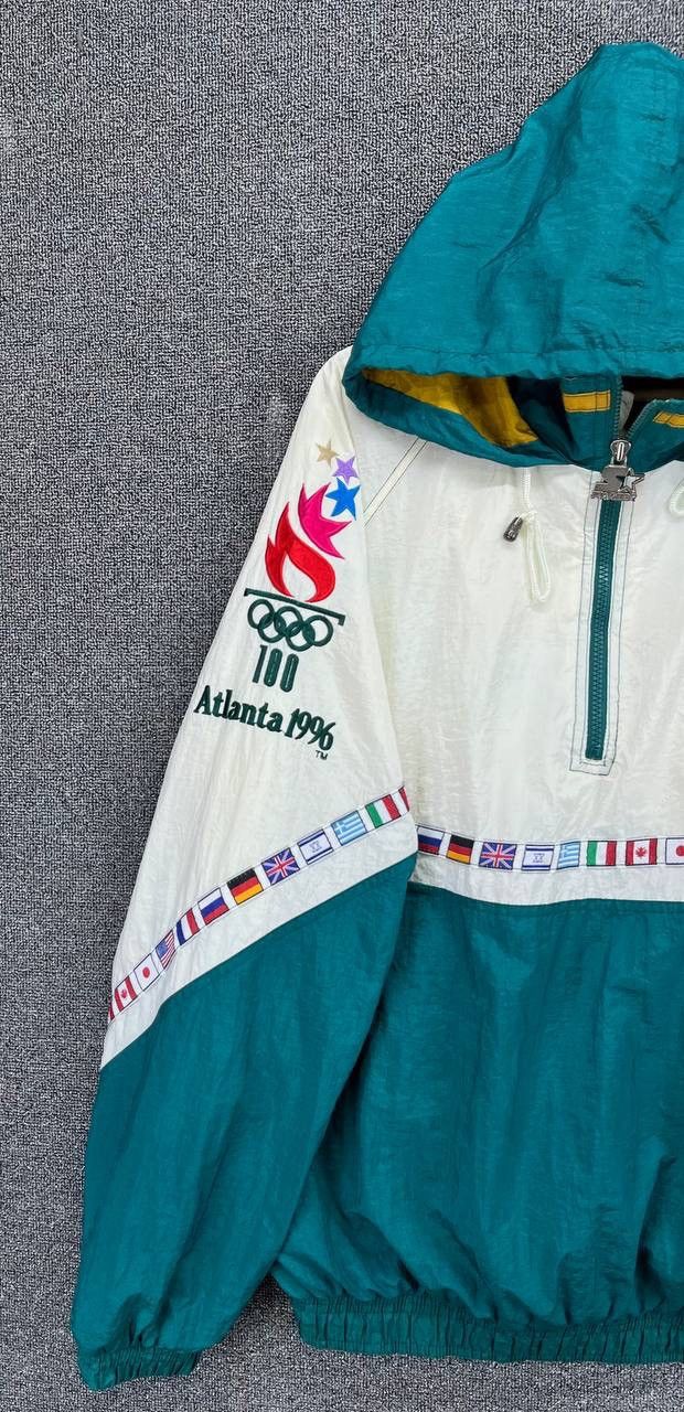 Starter Vintage Starter Olympic Games Hoodie Half Zipper Anorak Size US L / EU 52-54 / 3 - 3 Thumbnail