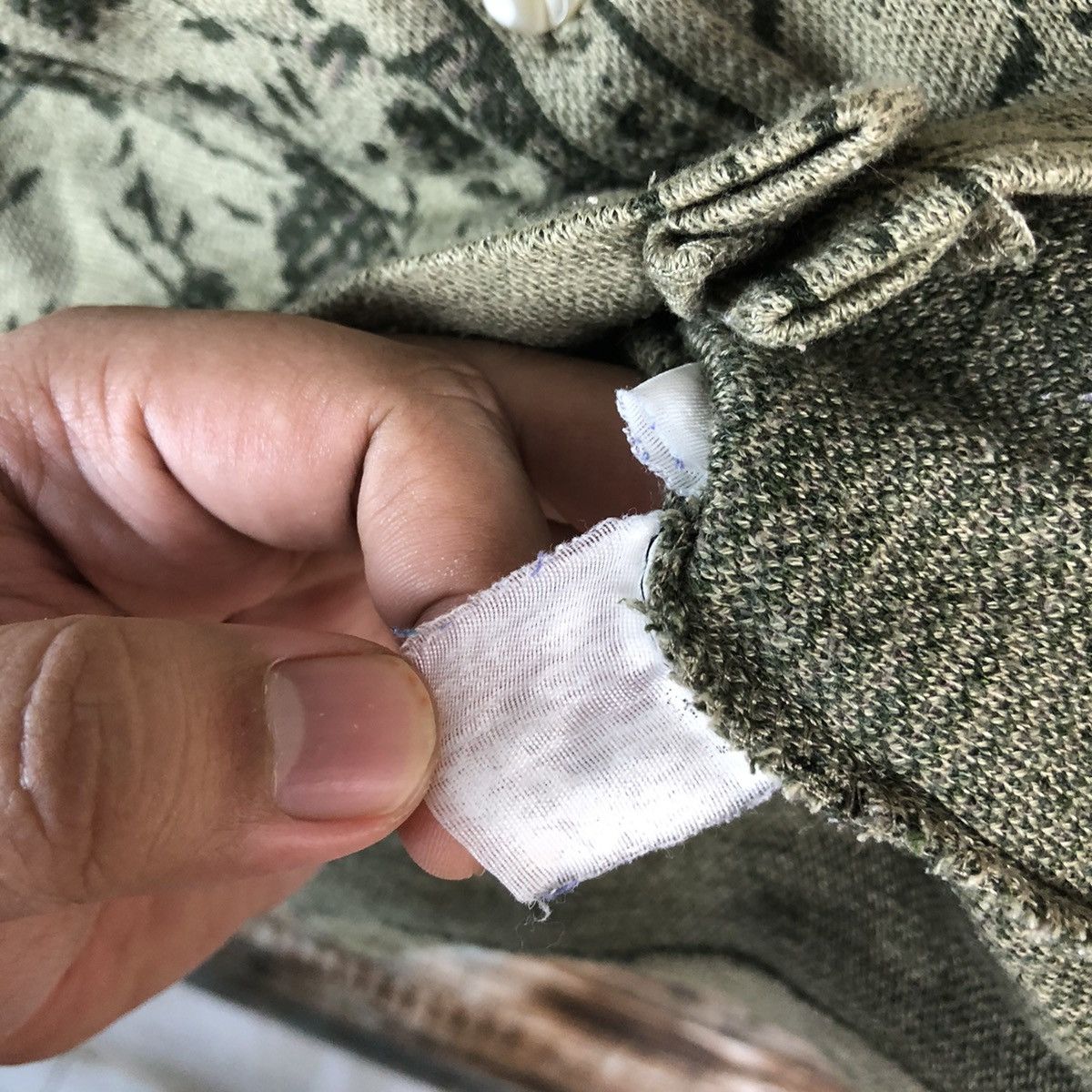 Homespun Knitwear × Japanese Brand Venlicella Green vintage Patterned Cardigans #A1747 Size M / US 6-8 / IT 42-44 - 11 Thumbnail