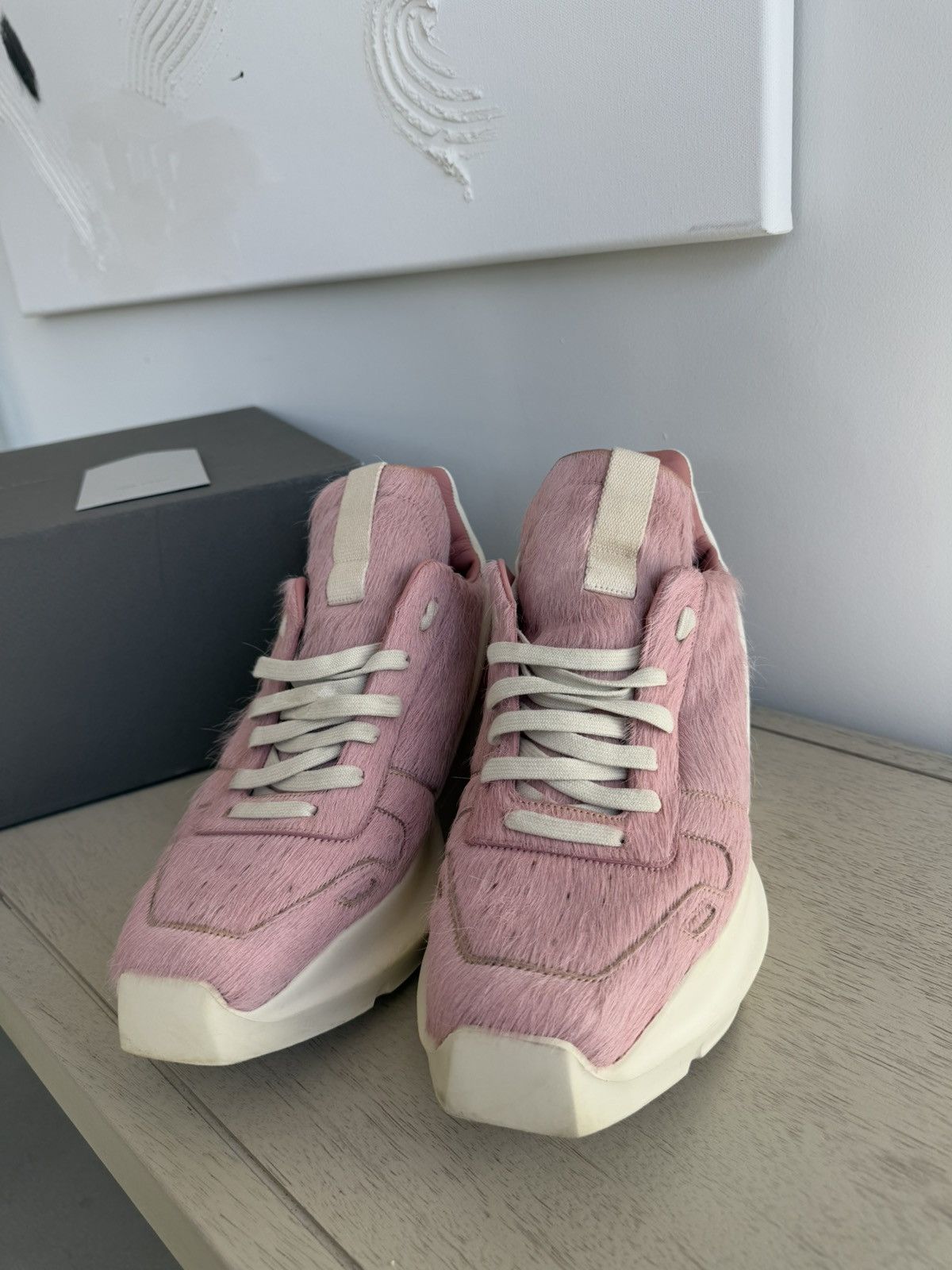 Rick Owens Geth Runner pink pony 42