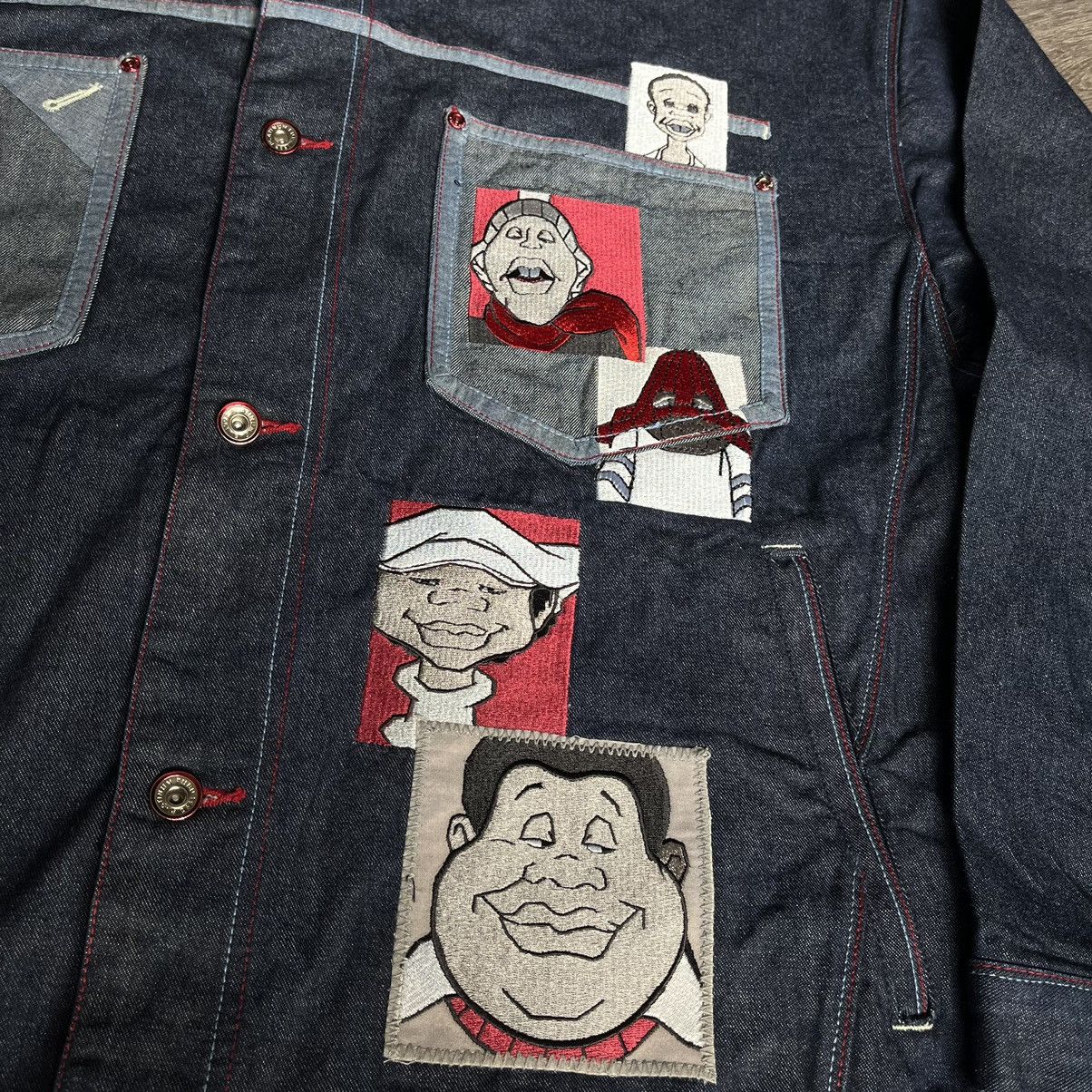 Fubu Vintage 1990s Platinum Fubu Fat Albert Rap Denim Jean Jacket Size US XXL / EU 58 / 5 - 4 Thumbnail