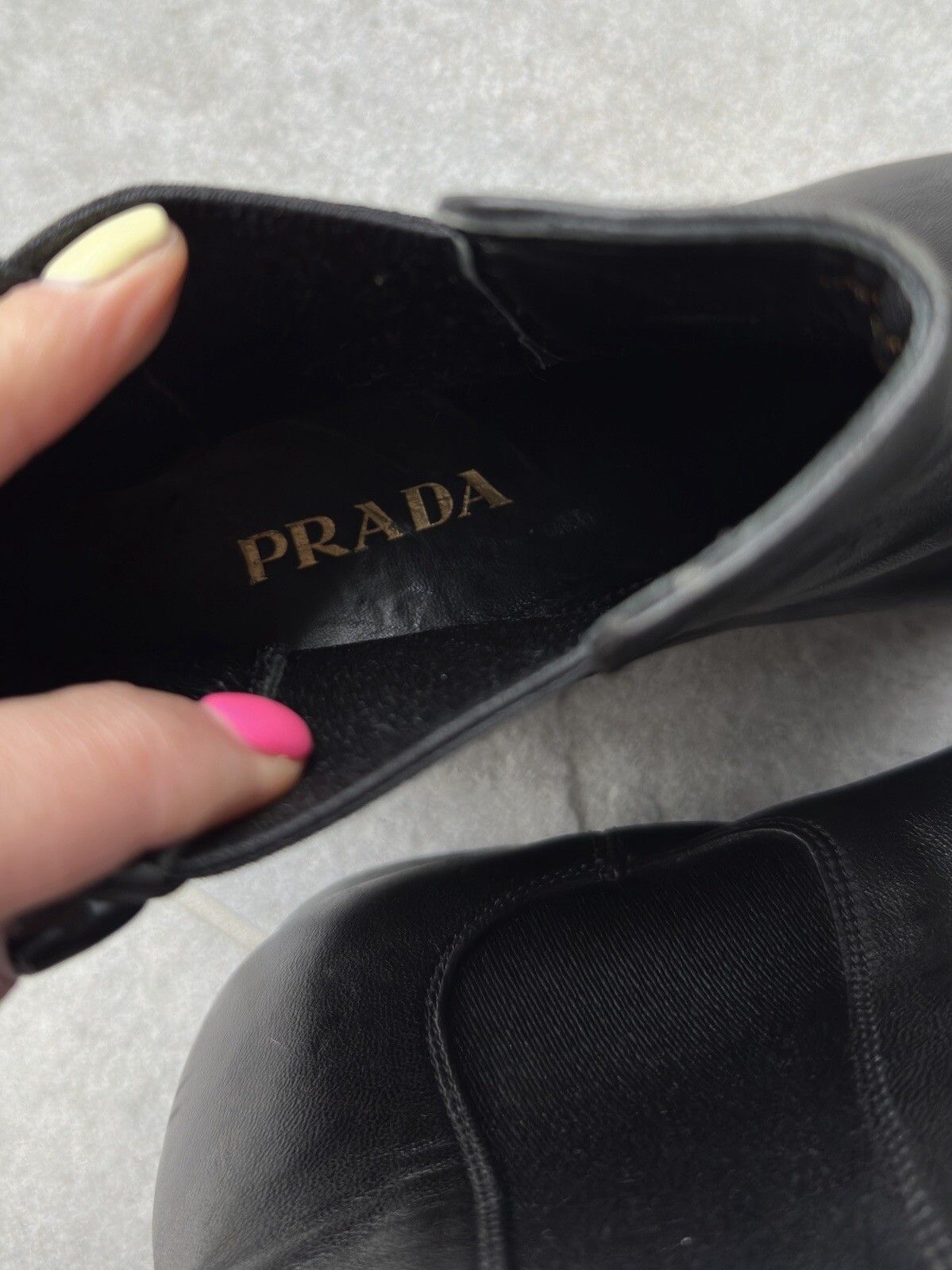 Prada Vintage Prada Women’s Ankle Chelsea Leather Classic Boots Size US 9.5 / IT 39.5 - 17 Thumbnail