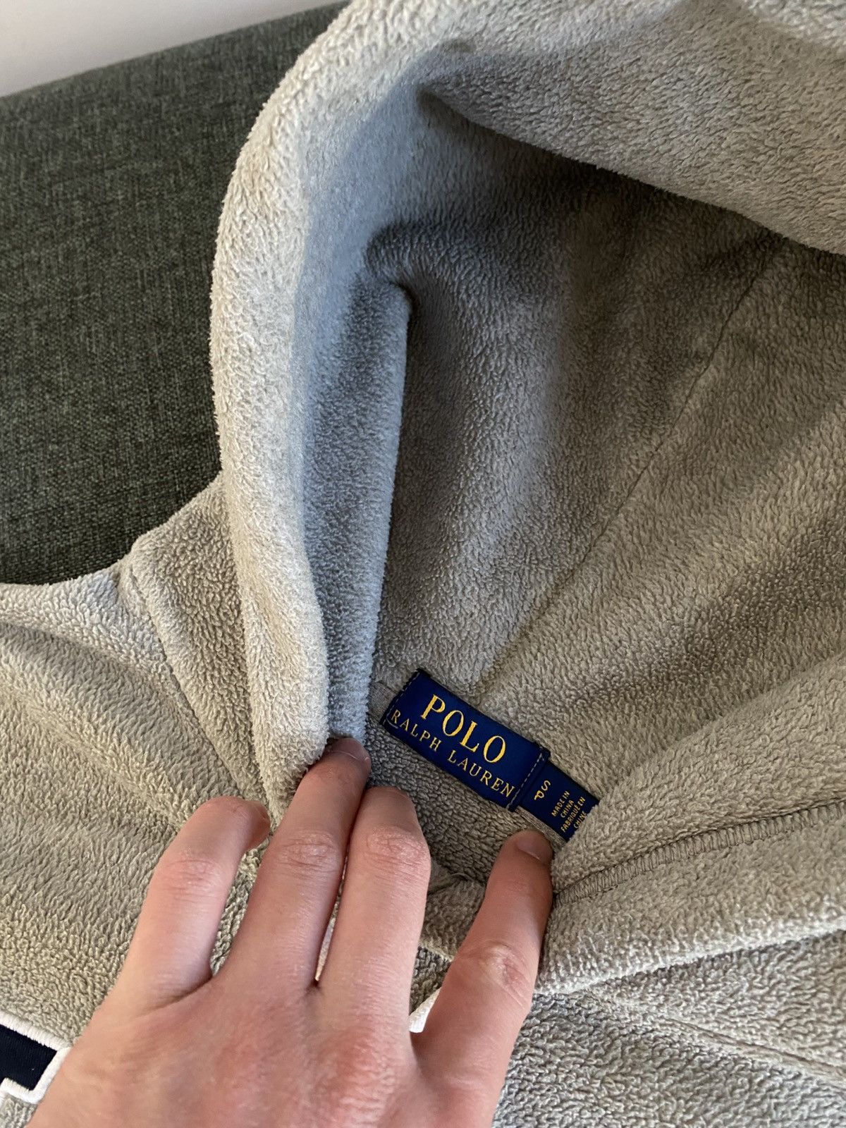 Polo Ralph Lauren Polo Ralph Lauren Vintage Fleece Hoodie USA Big logo Japanes Size US M / EU 48-50 / 2 - 11 Thumbnail
