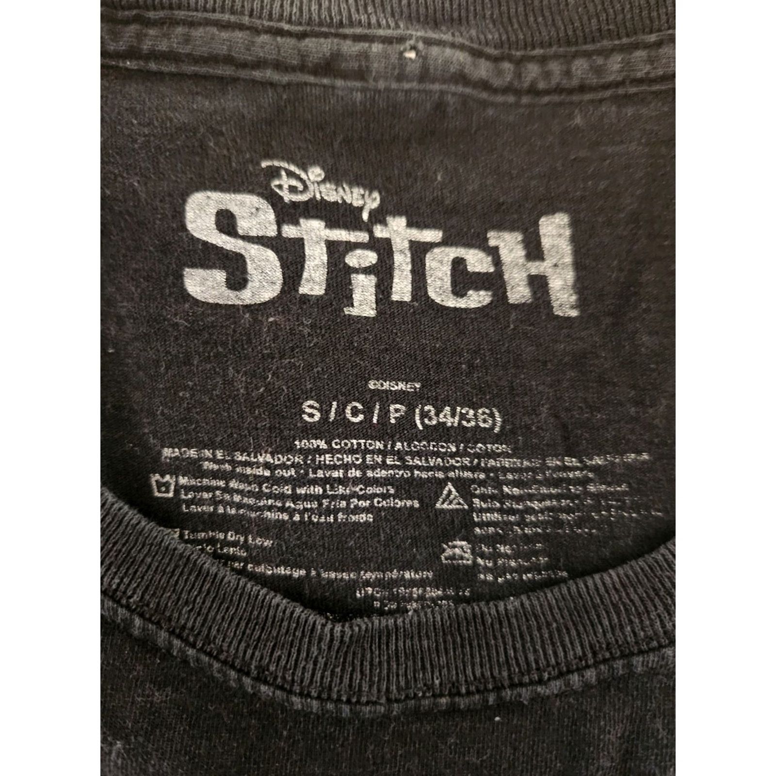 Disney Disney Stitch Not Today Black Short Sleeve T Shirt Adult Small Size US S / EU 44-46 / 1 - 2 Thumbnail