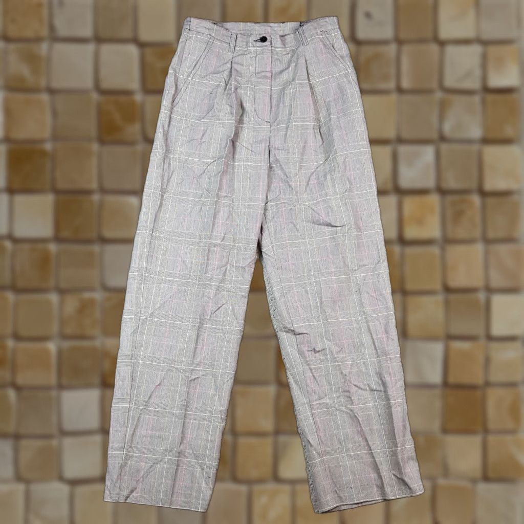 Vintage VINTAGE Chadwicks 90s Plaid Golf Pants Womens Size 12 Relaxed Fit Gray Retro Bohemian Size 34" / US 12 / IT 48 - 1 Thumbnail