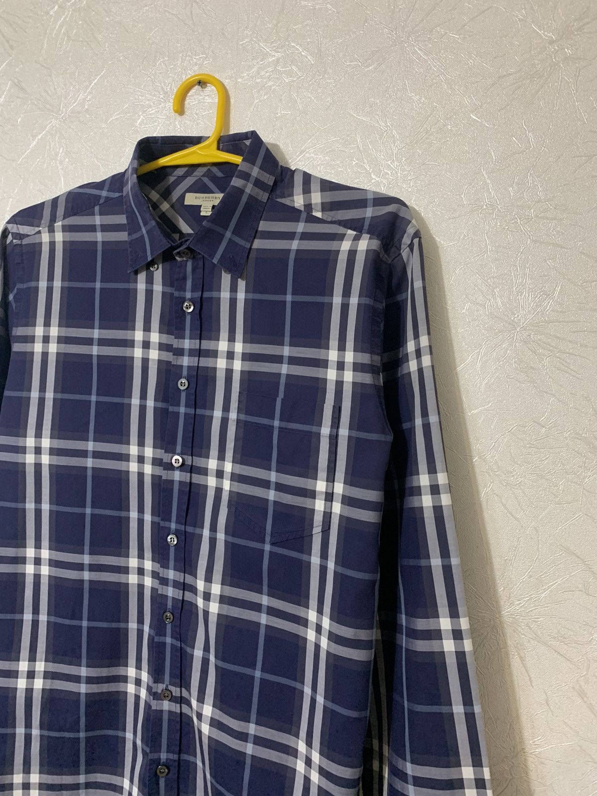 Burberry Burberry Men’s Blue Checked Shirt Button UP Size L. Size US L / EU 52-54 / 3 - 2 Thumbnail