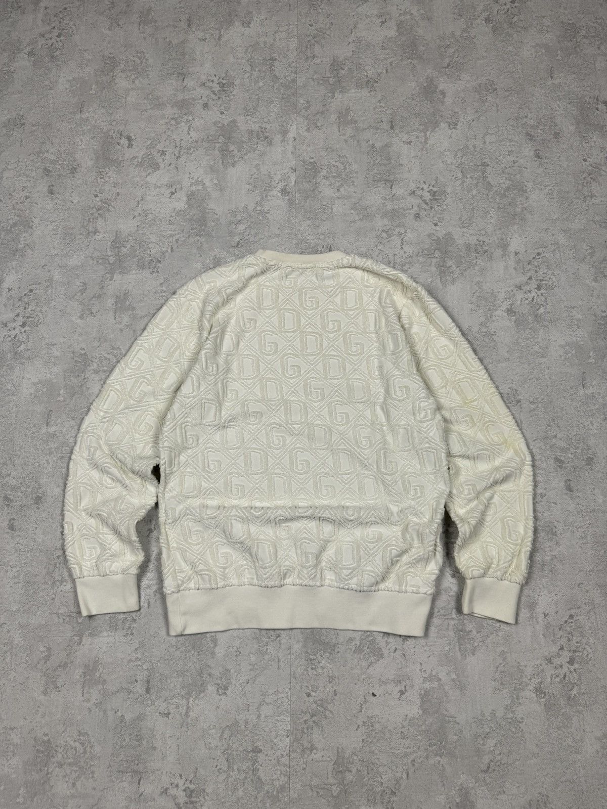 Dolce & Gabbana Dolce & Gabbana White Monogram Sweatshirt Size 50 Size US M / EU 48-50 / 2 - 7 Thumbnail