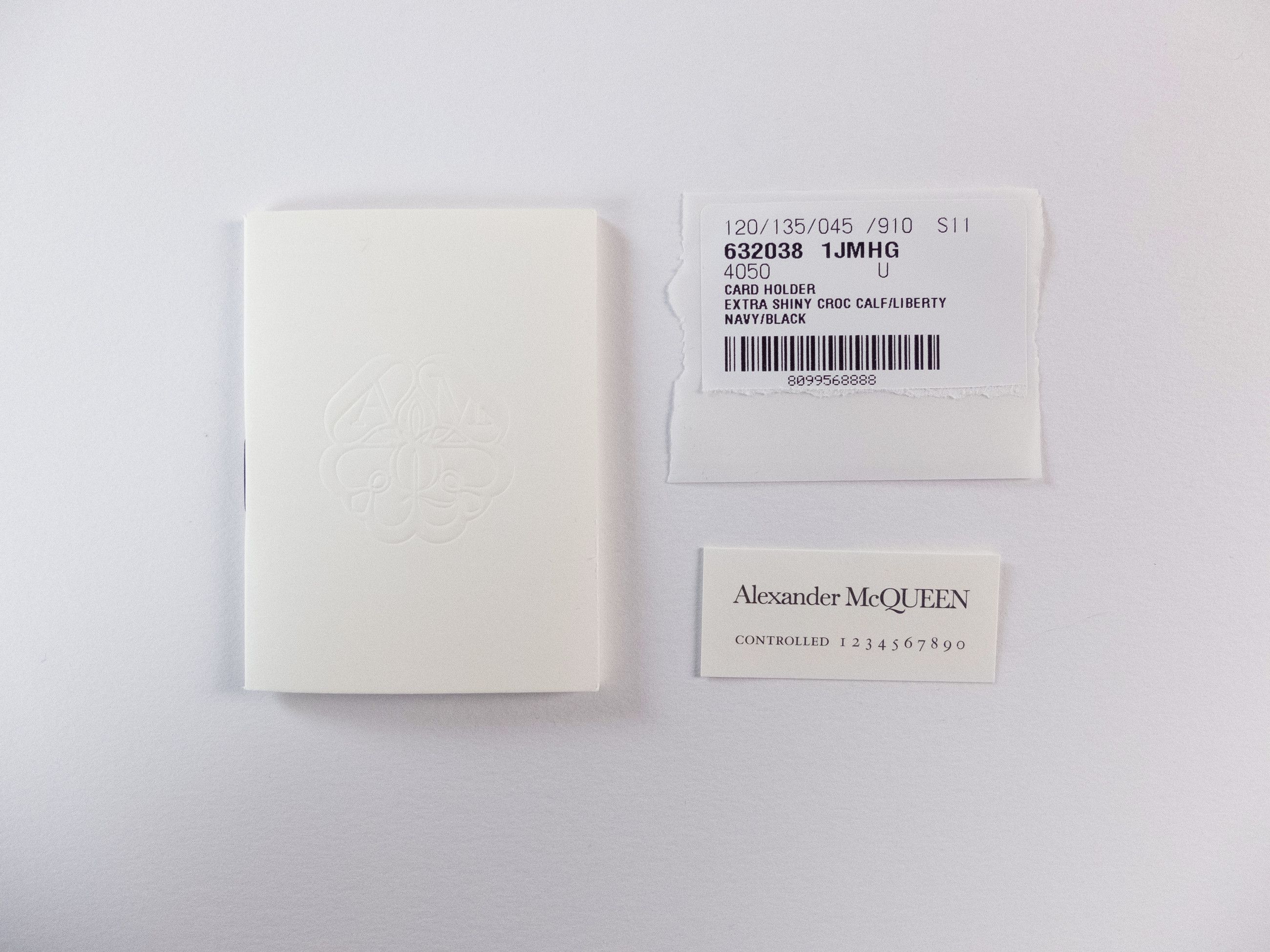 Alexander McQueen ALEXANDER MCQUEEN Skull blue croc effect card holder q Size ONE SIZE - 8 Thumbnail