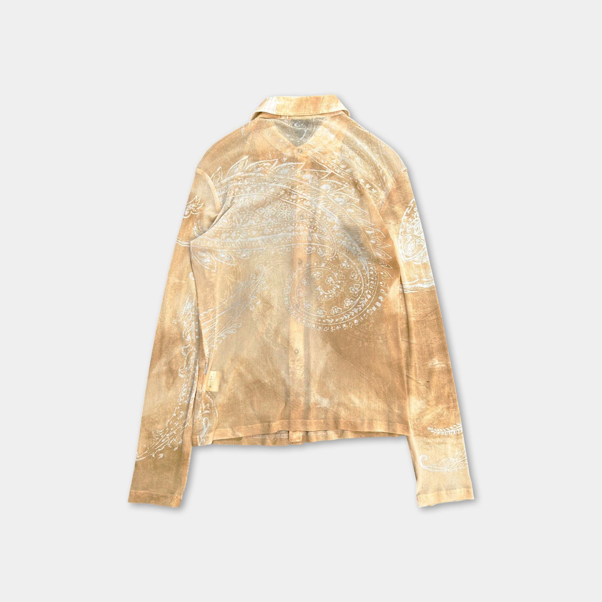 Just Cavalli Just Cavalli Bandana Yellow Mesh Shirt Size US L / EU 52-54 / 3 - 5 Thumbnail