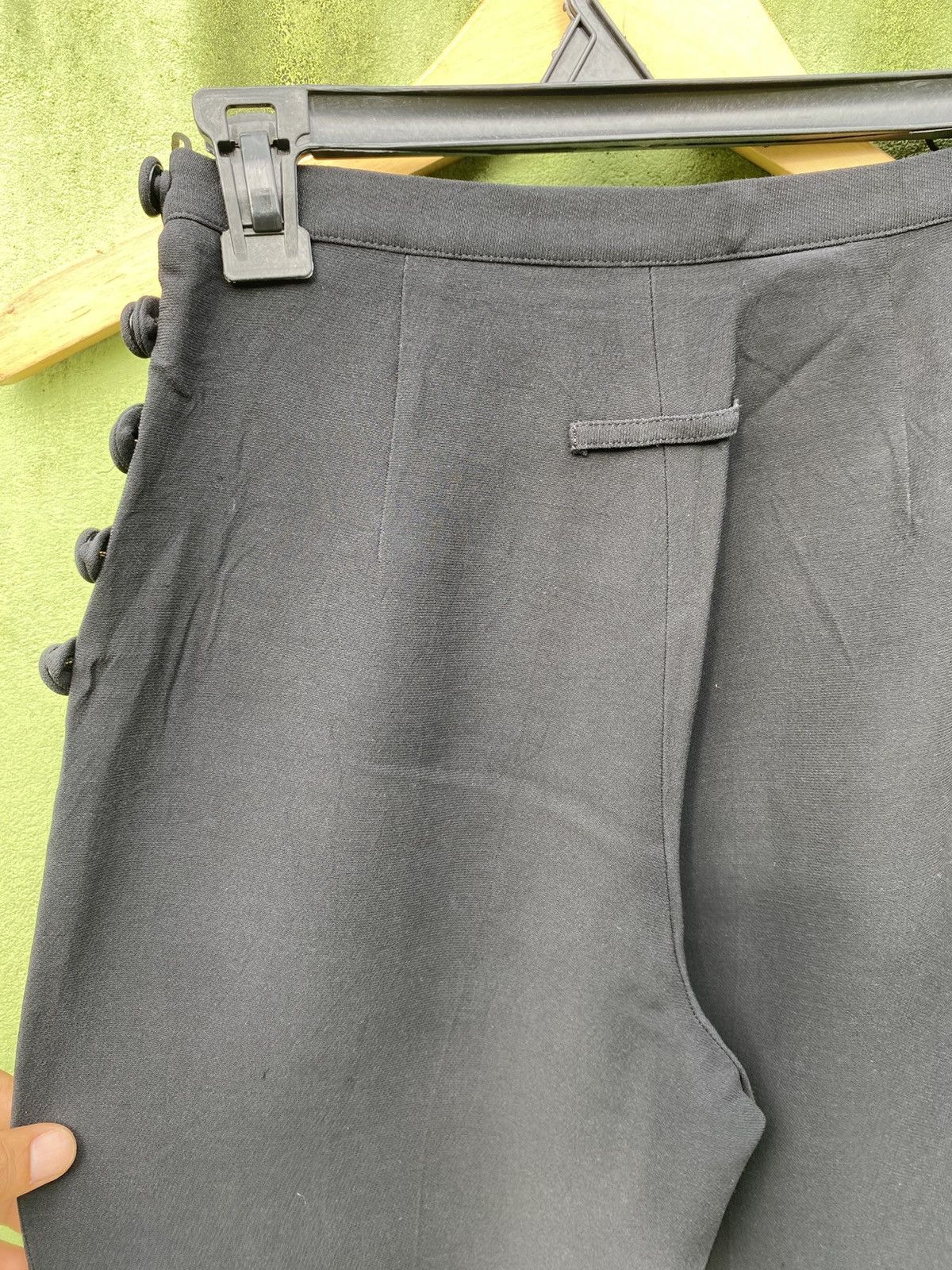Jean Paul Gaultier Jean Paul Gaultier Classique Black High-Waist Wide-Leg Pants Size 25" / US 0 / IT 36 - 7 Thumbnail
