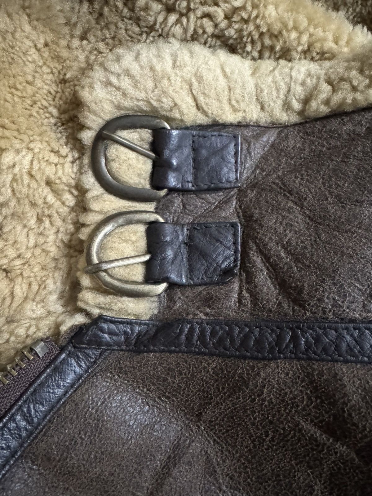 Genuine Leather Vintage Pottar B3 Sheep Skin Air Force Army Military Size US L / EU 52-54 / 3 - 6 Thumbnail