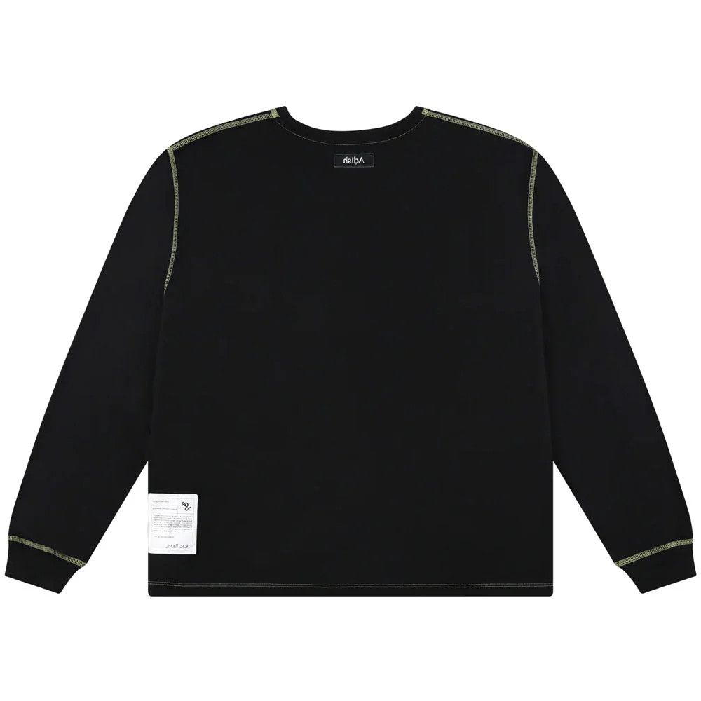 Adish o1mle1224 Tatreez Logo Contrast Long Sleeve Shirt in Black Size US S / EU 44-46 / 1 - 2 Thumbnail