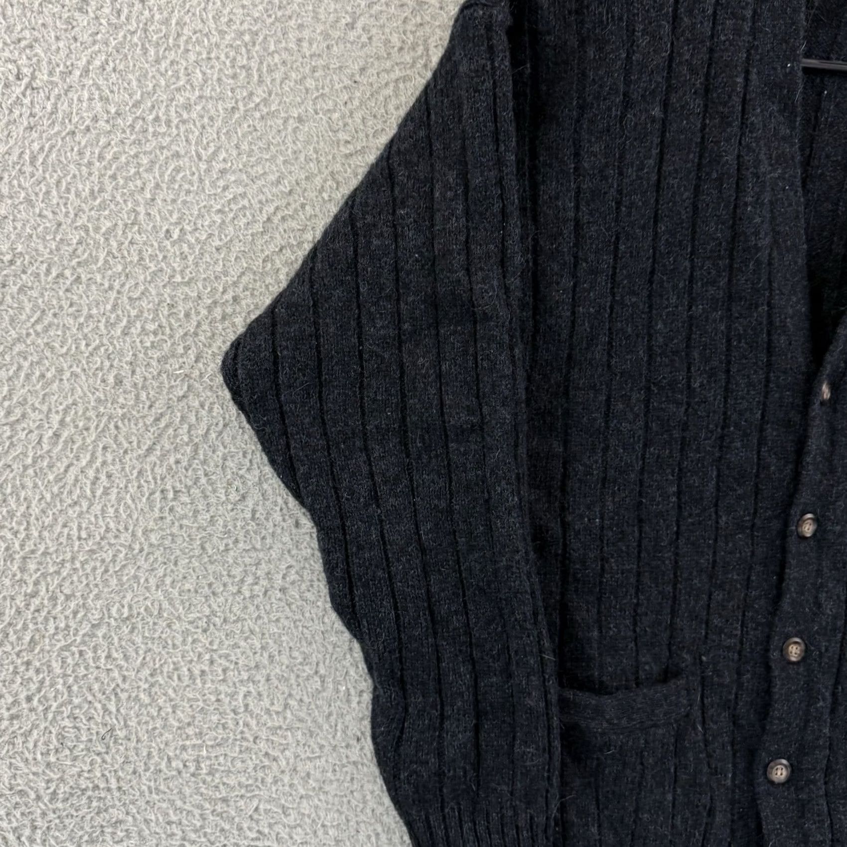 Club Room VINTAGE Club Room Sweater Cardigan Mens Medium Blue 90s Shetland Wool Fisherman Knit 100% Wool Size US M / EU 48-50 / 2 - 4 Thumbnail