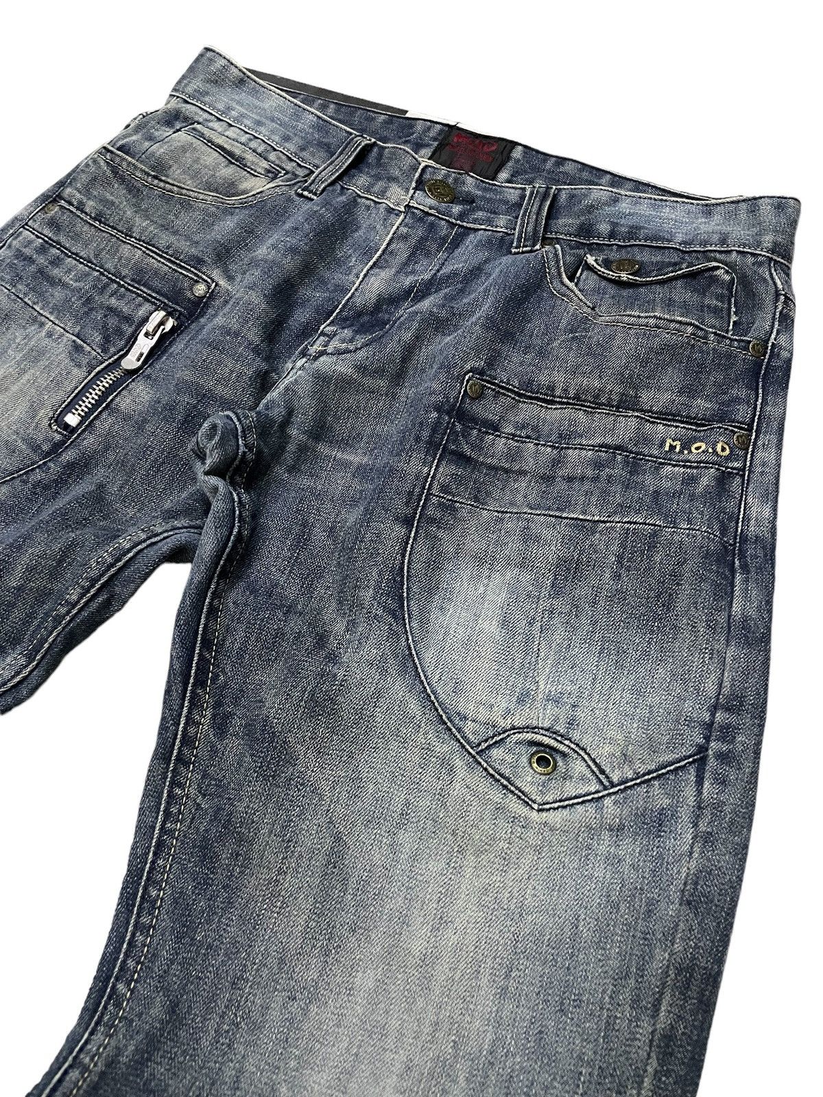 Hysteric Glamour × Japanese Brand × PPFM MOD Japan Large Multi Pocket Wash Jeans Size US 34 / EU 50 - 8 Thumbnail