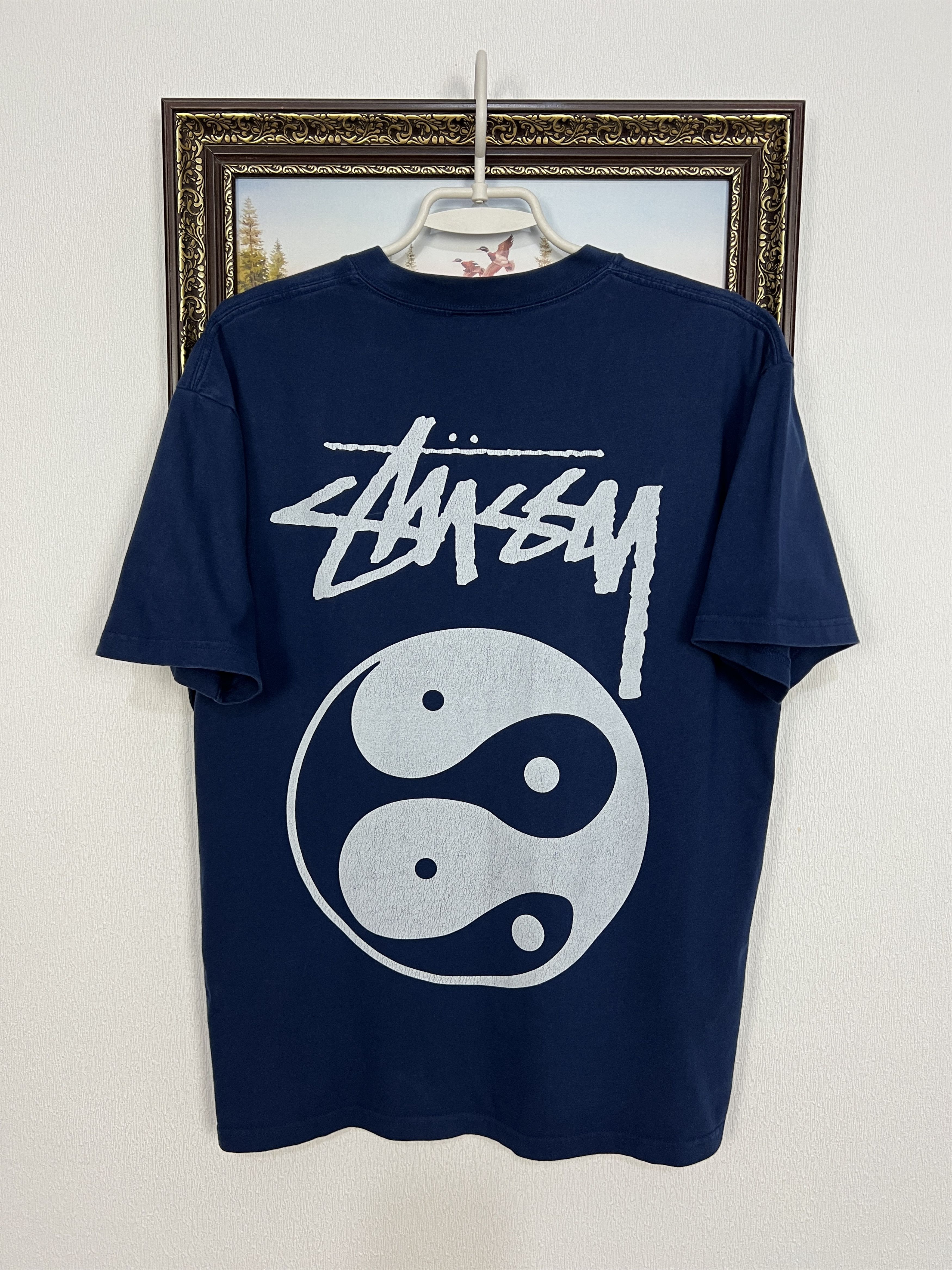 Vintage Stussy Shirt 8 Ball Y2K Over Print Big Logo Tee Jersey Size US M / EU 48-50 / 2 - 1 Thumbnail