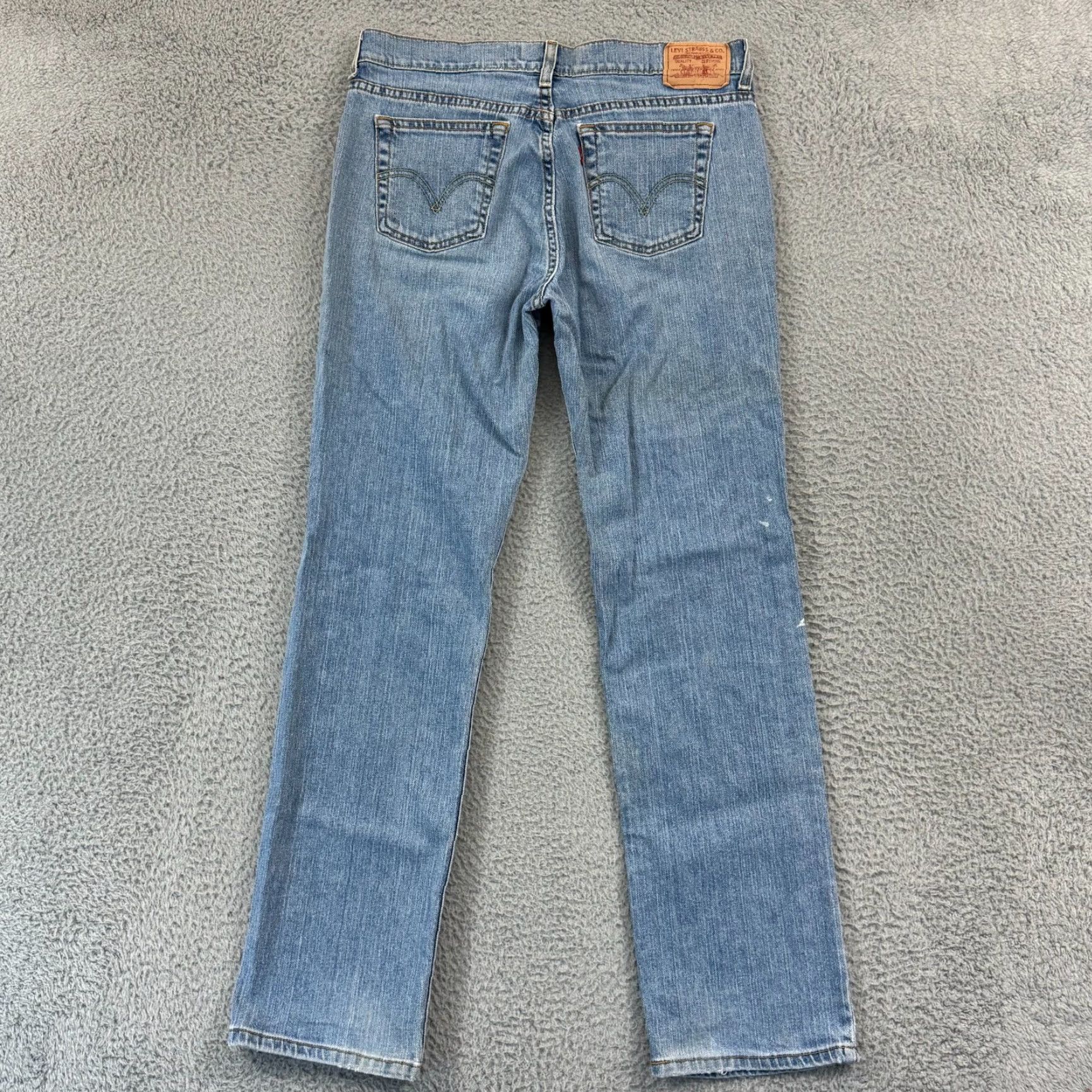 Levi's VTG Levi's 505 Jeans Womens 10M Blue Button Mid Rise 32x30 Straight Denim 90s Vintage Jeans Womens Size 32" / US 10 / IT 46 - 6 Thumbnail