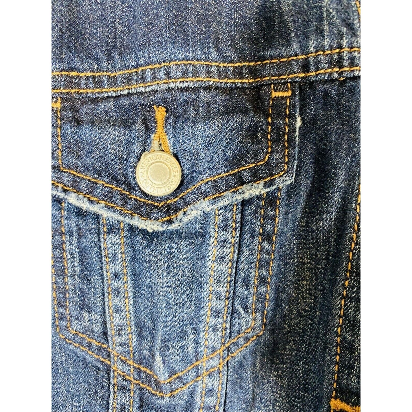 American Eagle Outfitters AE American Eagle Denim Jean Jacket Womens Sz Extra Small Co Size XS / US 0-2 / IT 36-38 - 6 Thumbnail