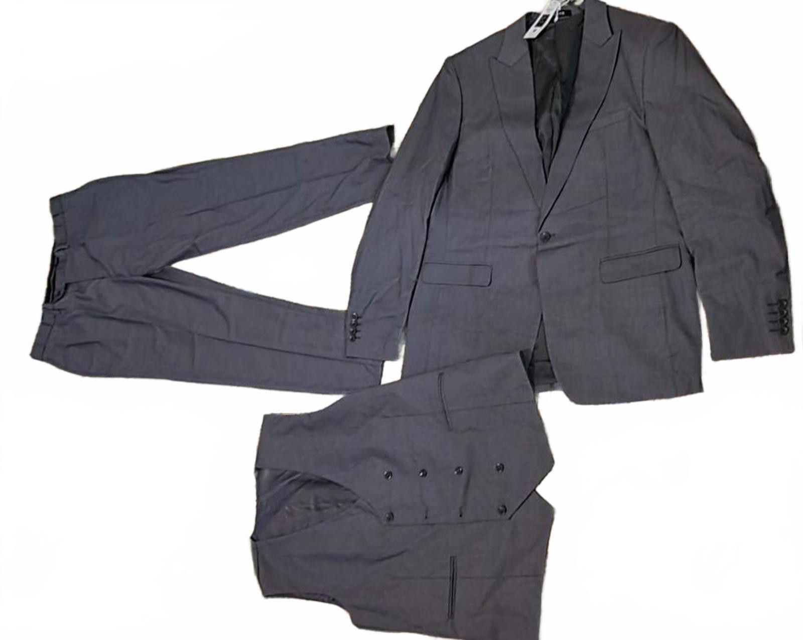 Other Wangyue Men's Slim Fit 3 Piece Pants Suit Set Blazer Jacket Size 44R - 1 Thumbnail