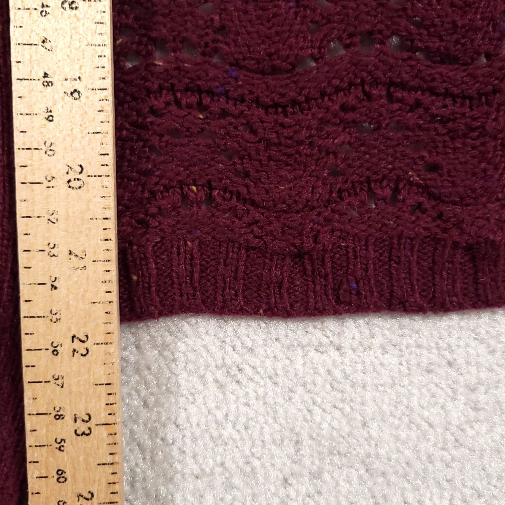 Vintage CJ Banks Cardigan Sweater Womens 2X Plus Red Open Front Open Knit Heavyweight All Seasons Fall Winter Spring Ladies Mens Womens Size XXL / US 16-18 / IT 52-54 - 7 Thumbnail