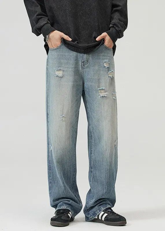 Japanese Brand Hayase x Akai Vintage Street Washed Ripped Casual Jeans Size US 32 / EU 48 - 1 Thumbnail