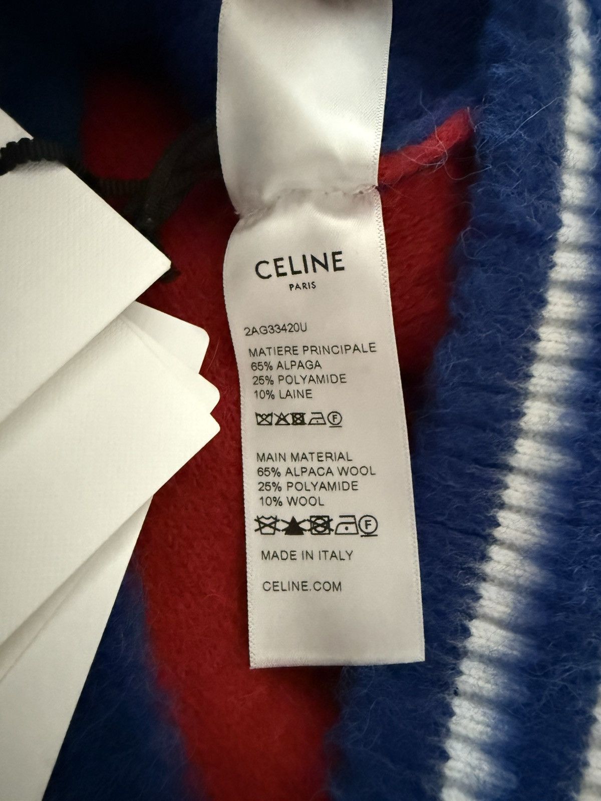 Celine $3.2k 🤑 SS23 Celine embellished sequin star cardigan alpaca Size US M / EU 48-50 / 2 - 23 Thumbnail