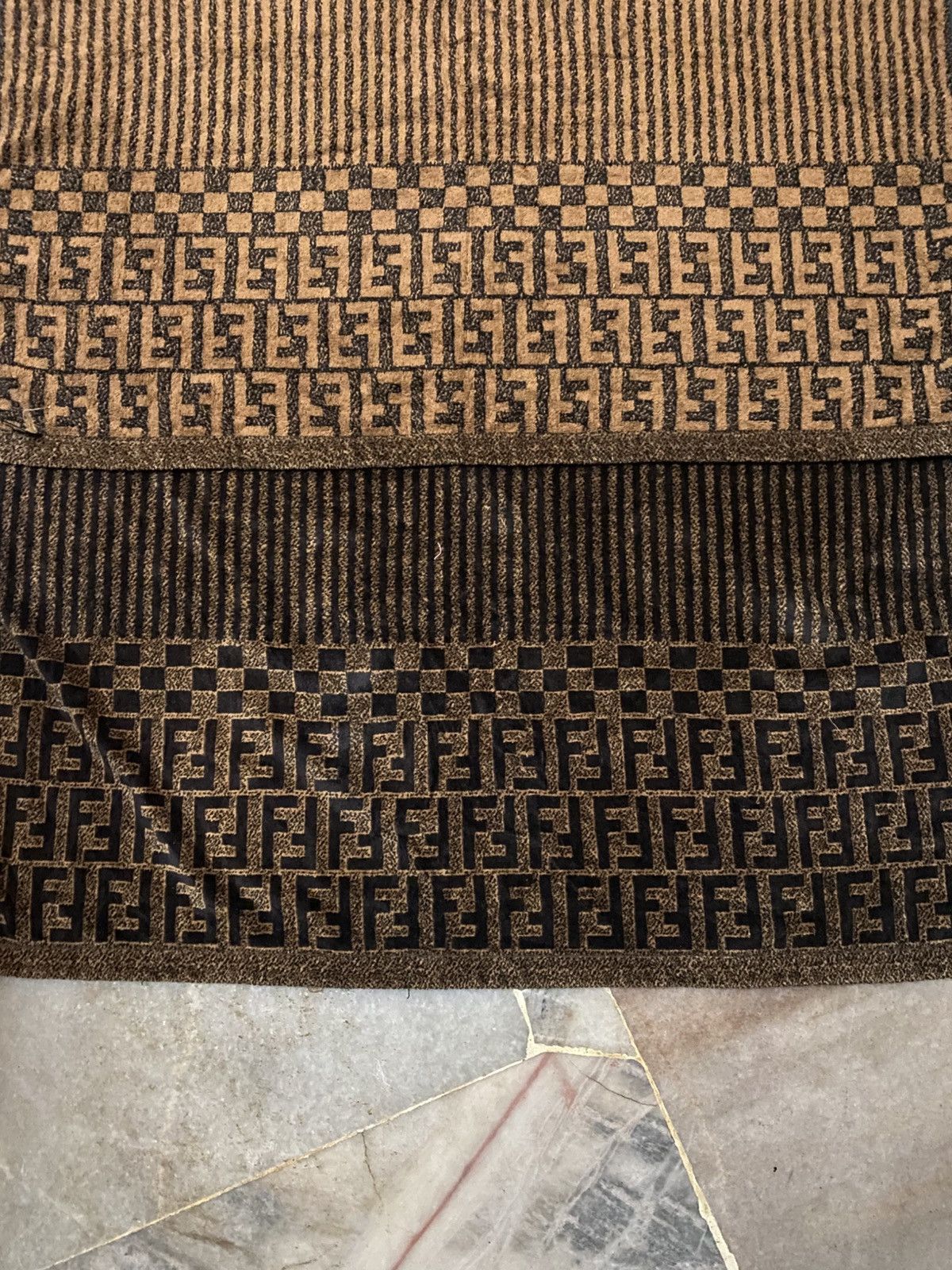 Fendi Fendi Monogram Fullpring FF Logo Towel Size ONE SIZE - 6 Thumbnail