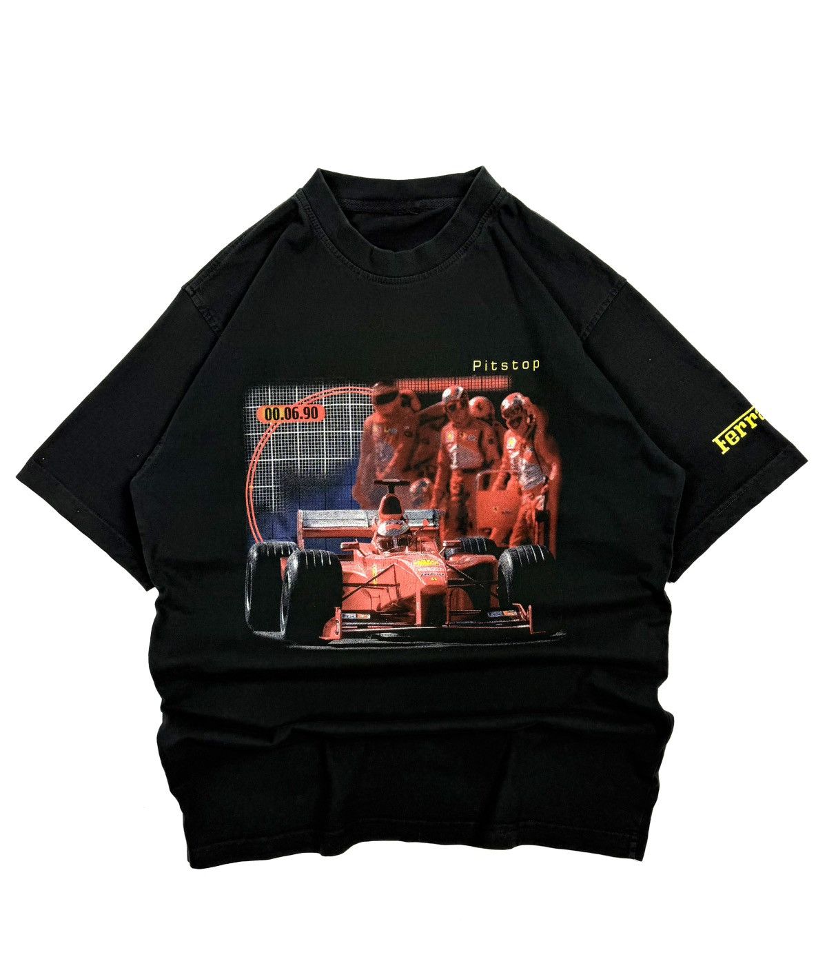 Ferrari 1999 Ferrari F1 Pit Stop Graphic Tee Vintage Racing Rare Y2K Size US M / EU 48-50 / 2 - 1 Thumbnail