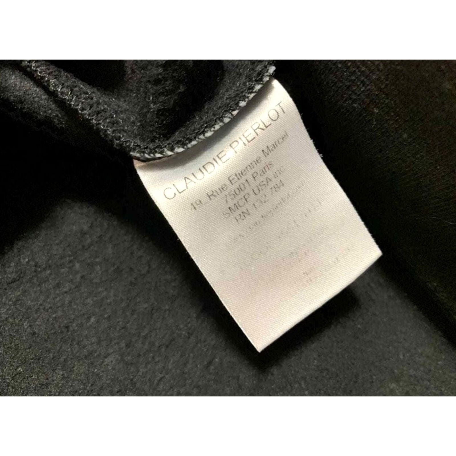 Vintage CLAUDIE PIERLOT Sweatshirt Logo Print Black Size L Women's Size L / US 10 / IT 46 - 7 Thumbnail