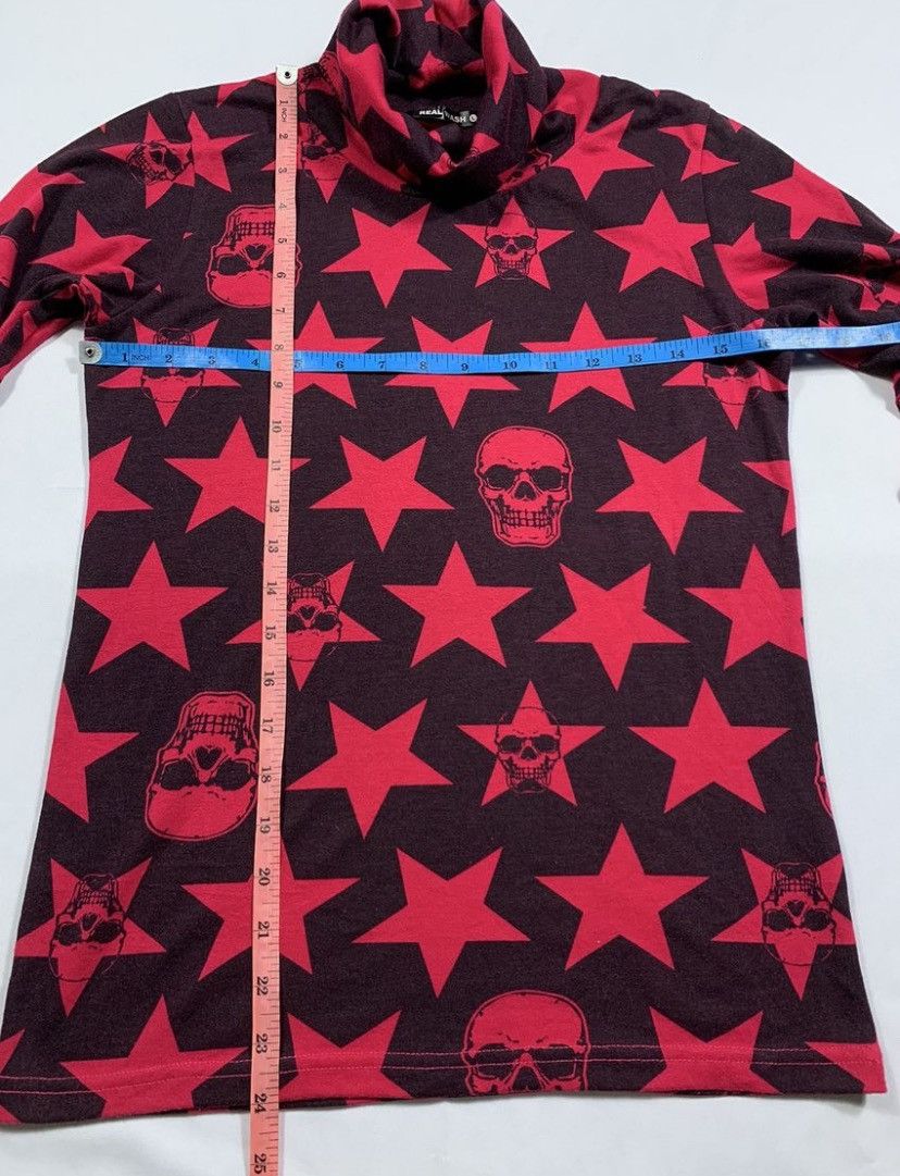 20471120 Japanese Skull Star Long Sleeve ifsix lgb hysteric style Size US M / EU 48-50 / 2 - 7 Thumbnail
