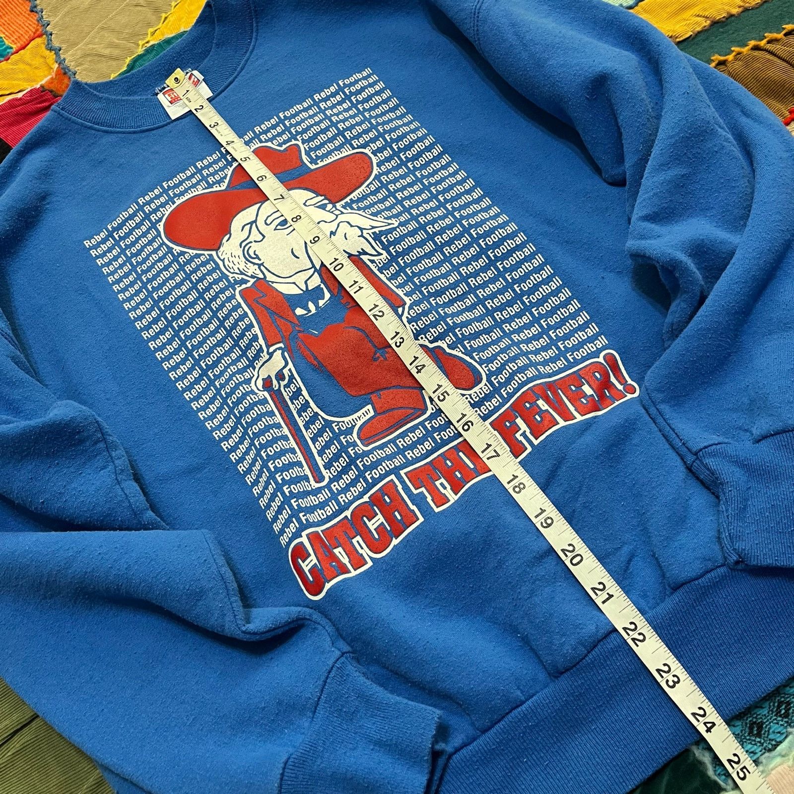 Hanes Vintage 1999 Vestavia Rebels 95 ib Football Blue Crewneck L Size US L / EU 52-54 / 3 - 4 Thumbnail