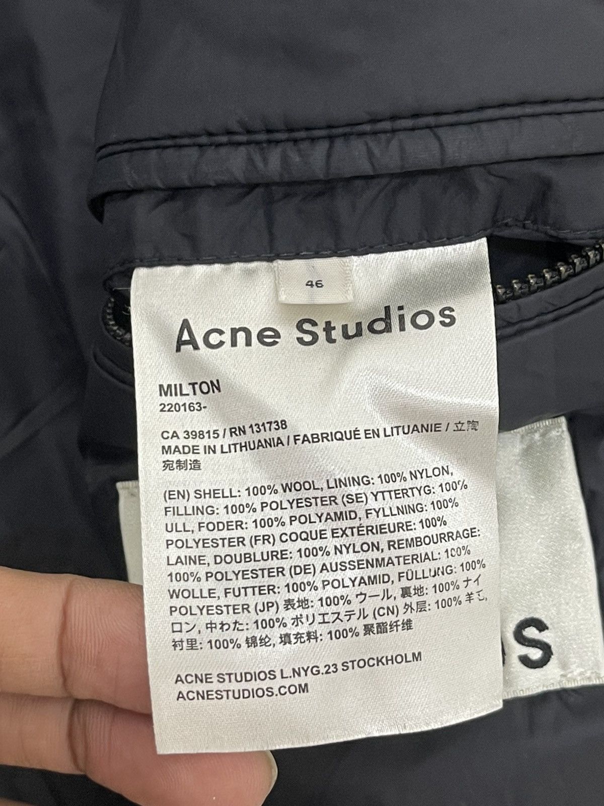 Acne Studios Acne Studios Hoodie Wool Jacket Slim 7🟩1 Size US M / EU 48-50 / 2 - 18 Thumbnail