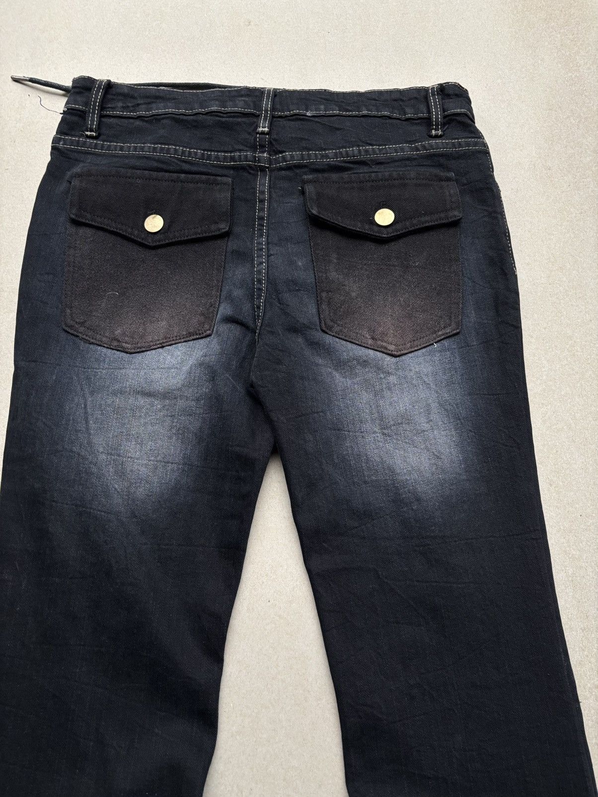 Japanese Brand Trix lace-up flare jeans Size US 26 / EU 42 - 4 Thumbnail