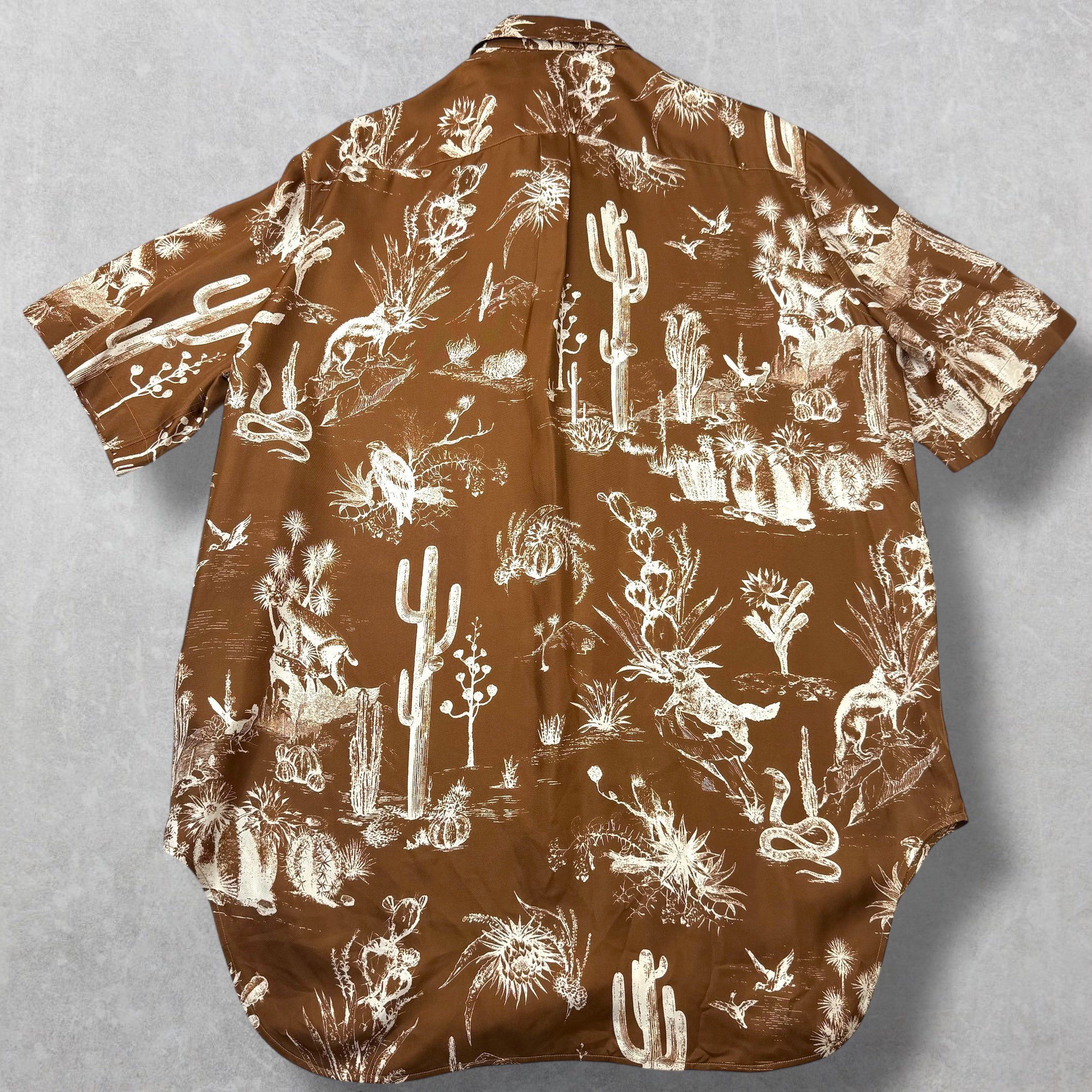 Dior Dior x Cactus Jack Silk Twill Button Down Brown 42 (XL) Size US XL / EU 56 / 4 - 3 Thumbnail