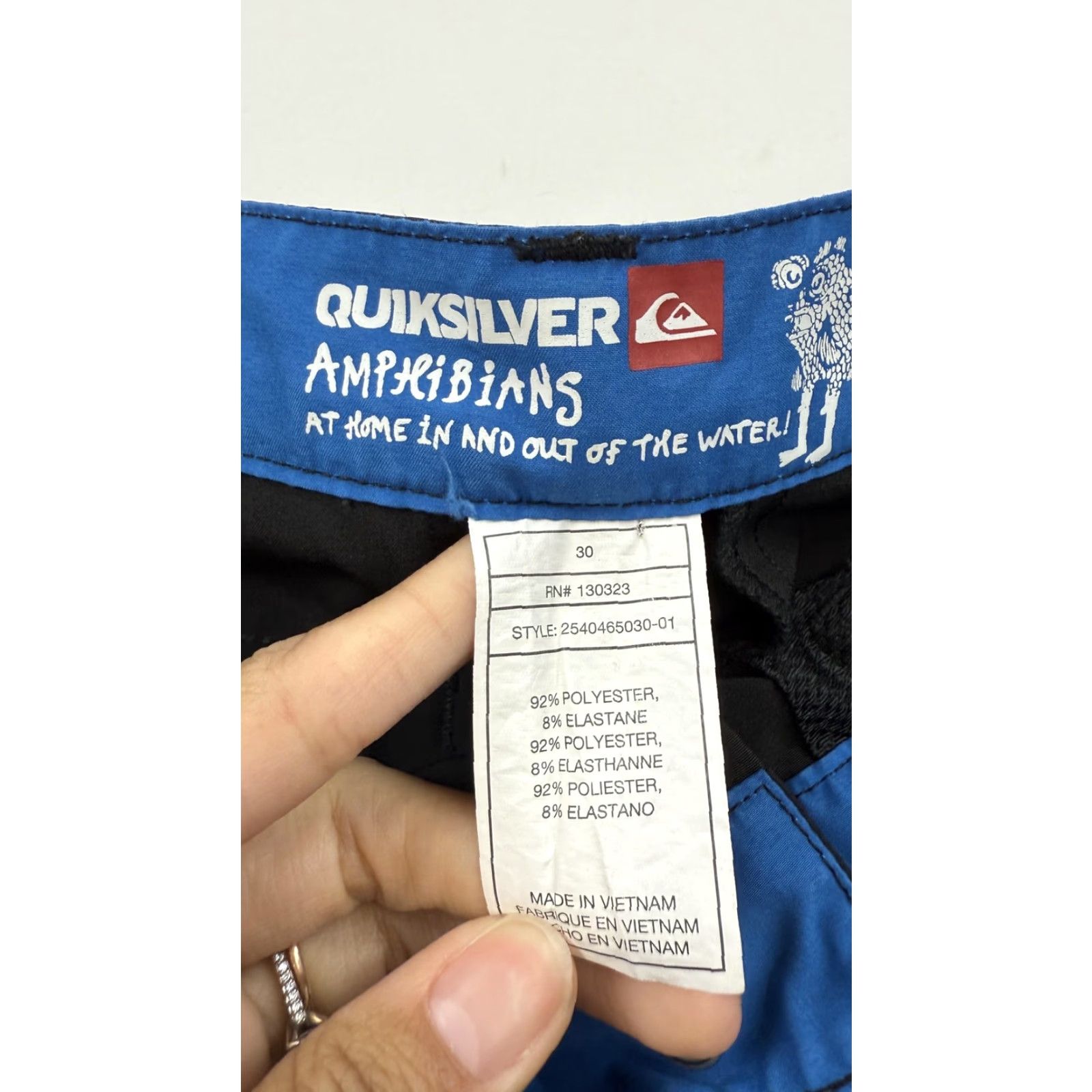 Quiksilver Quiksilver Amphibians Shorts Mens 30 Black Boardwalk Swim Stretch Casual Size US 30 / EU 46 - 3 Thumbnail