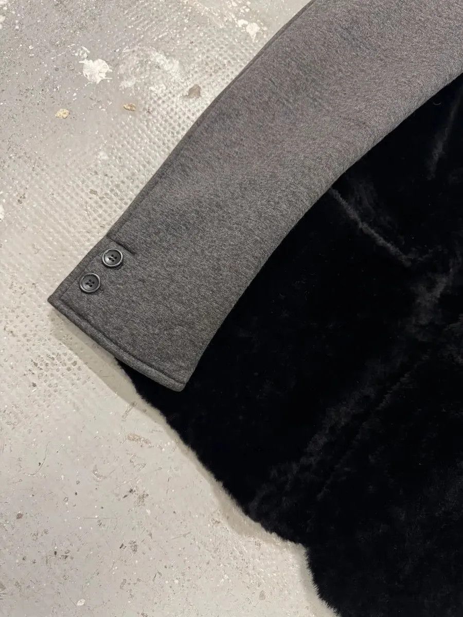 Emporio Armani FW2013 Emporio Armani Black Sherling Wool Sleeves Jacket Size US L / EU 52-54 / 3 - 7 Thumbnail