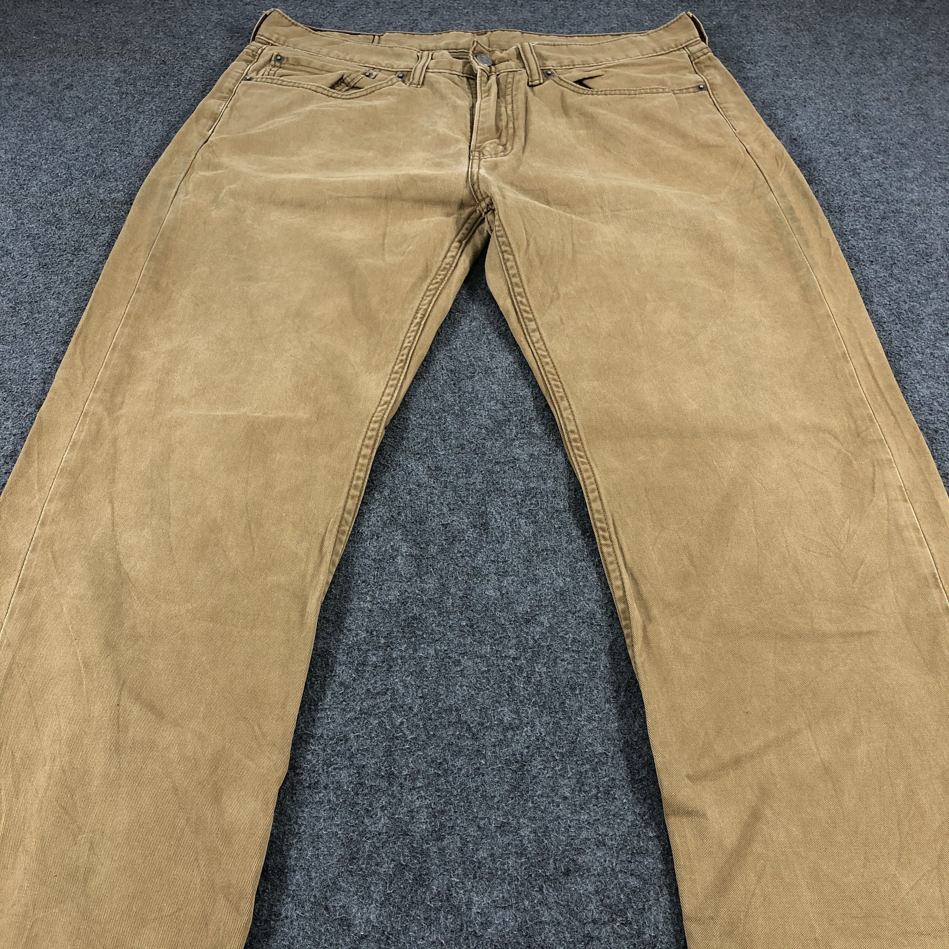 Levi's Vintage Brown Levis 514 Jeans-J936 Size US 35 - 3 Thumbnail