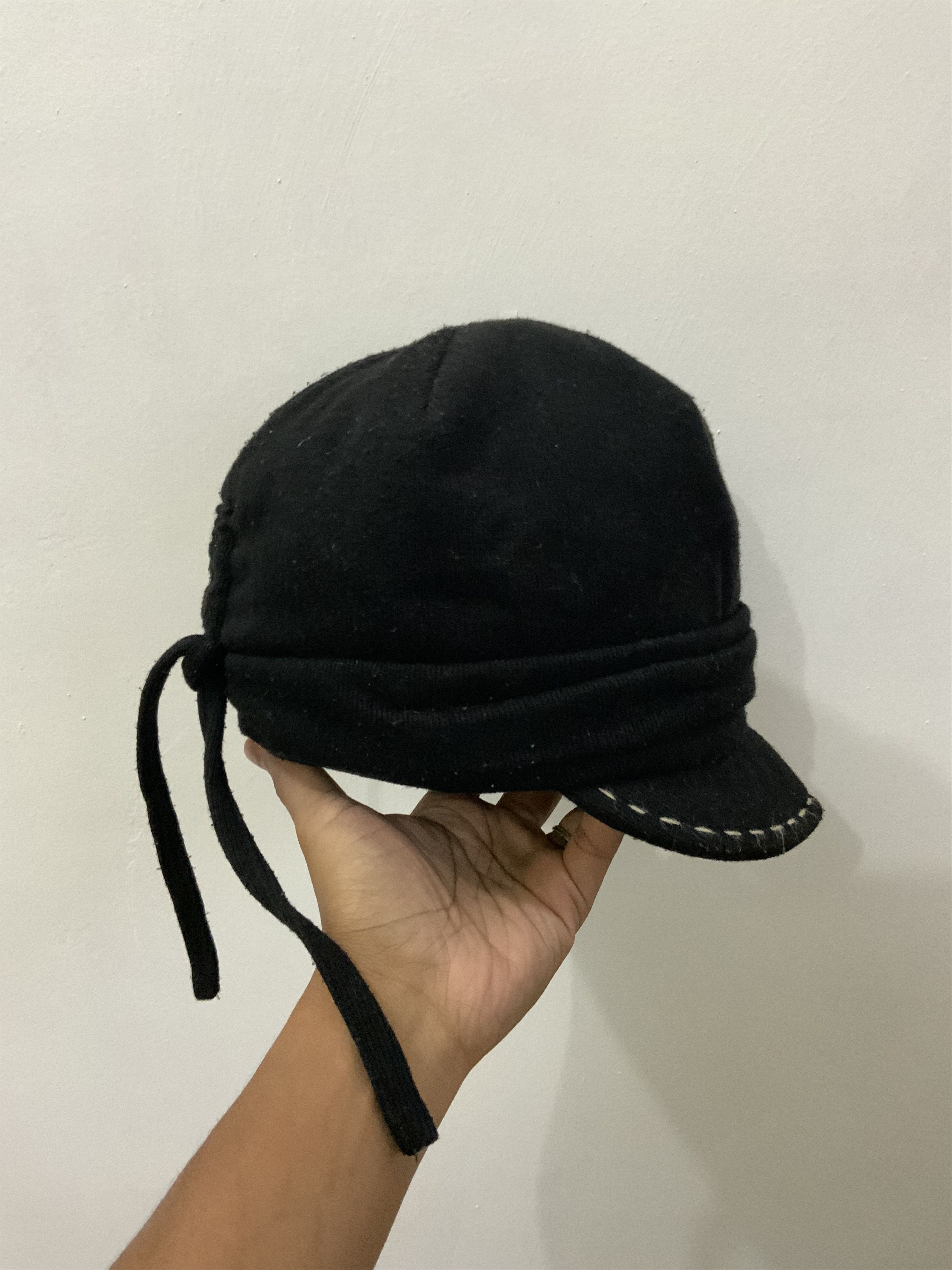 Vintage Vintage Black Retro Hat Size ONE SIZE - 4 Thumbnail