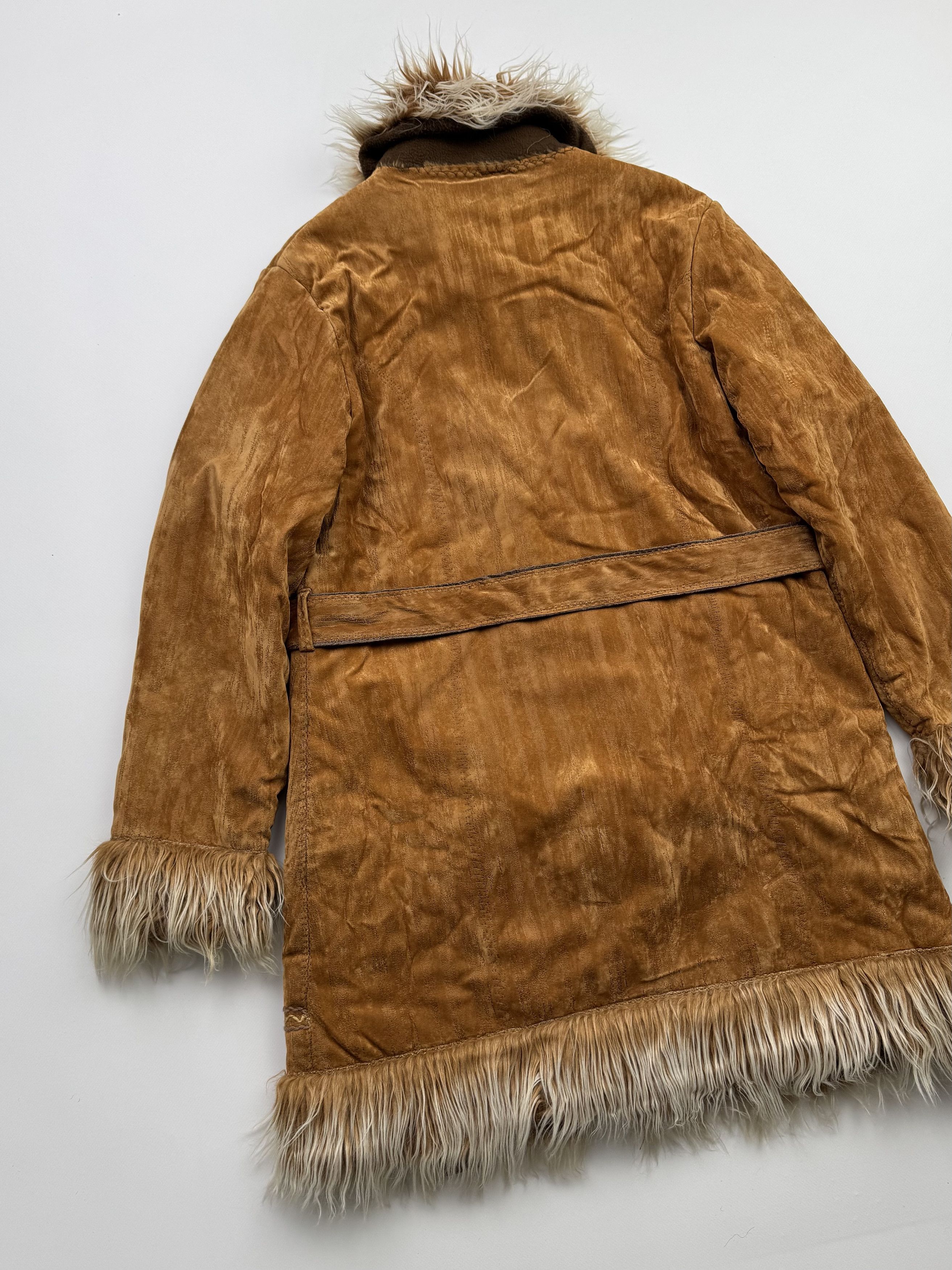 Japanese Brand Y2K Faux Sheepskin Coat With Faux Fur Details B327(V394)E2 Size M / US 6-8 / IT 42-44 - 9 Thumbnail