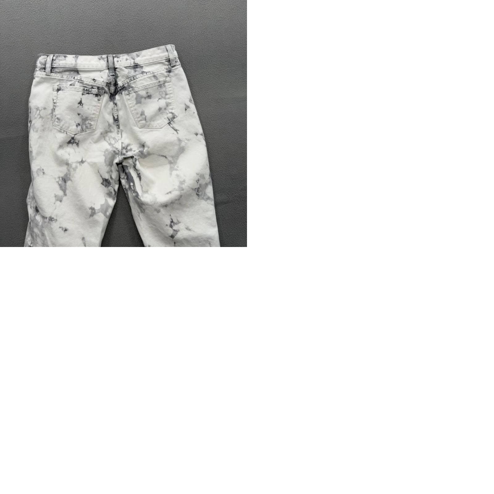 J Brand VINTAGE? No. J Brand Jeans Womens 27 Gray White Sonic Aubry High Rise Tie Dye Straight Cotton Jeans 27 White Tie Dye 100% Cotton Womens Jeans Size 27" / US 4 / IT 40 - 9 Thumbnail