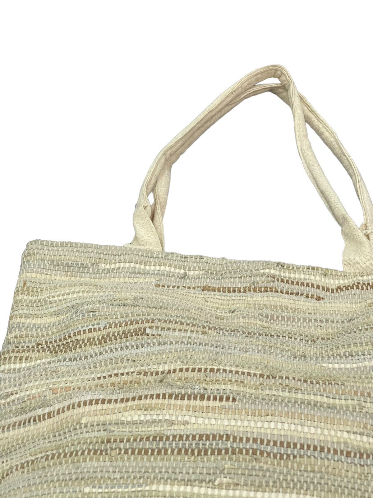 Genuine Leather Woven Leather Handcraft Handmade Japan Tote Bag 3🟩 Size ONE SIZE - 15 Thumbnail