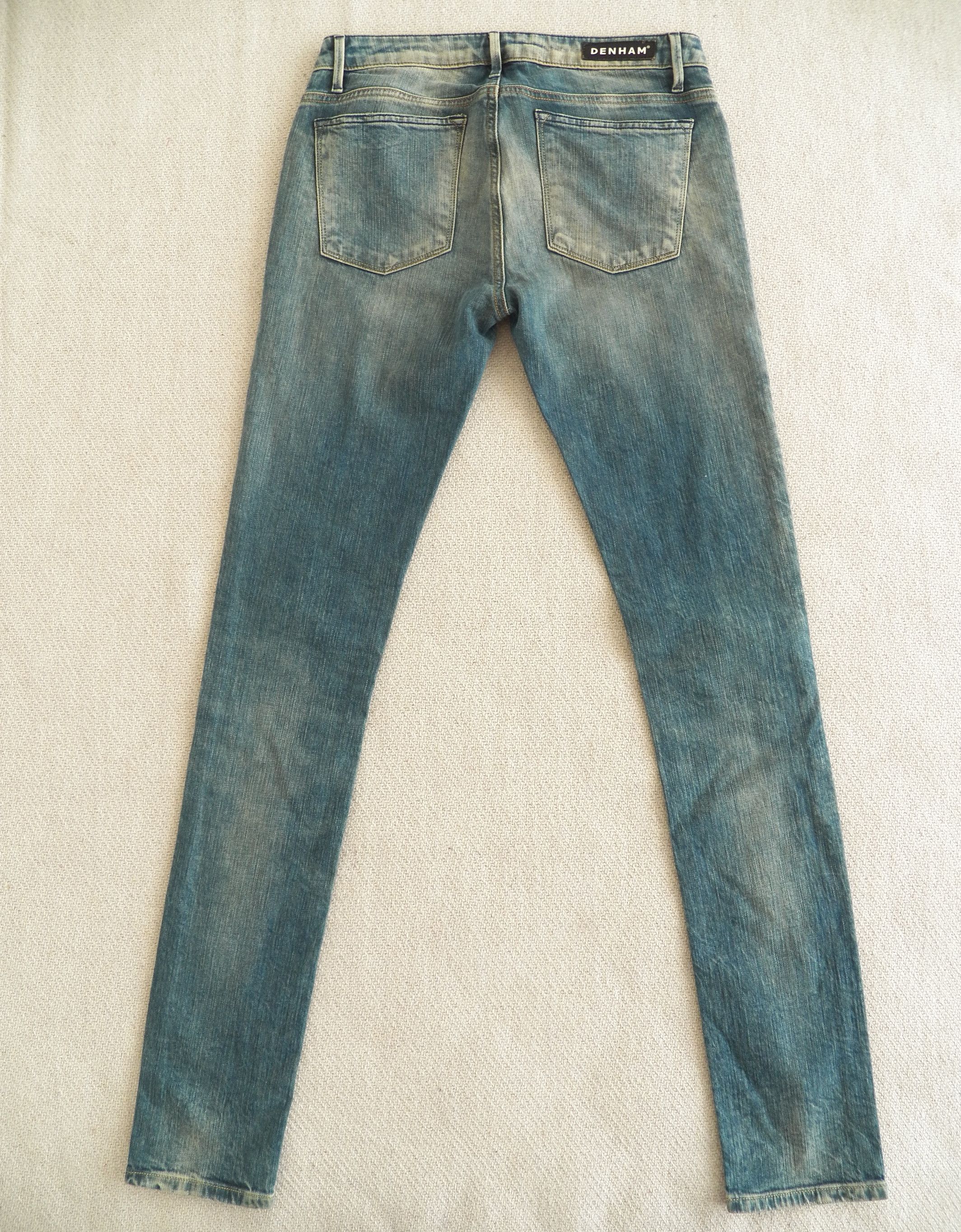 DENHAM Denham Cleaner Regular Fit Skinny Jeans W30 L34 Washed Blue Size 30" / US 8 / IT 44 - 6 Thumbnail