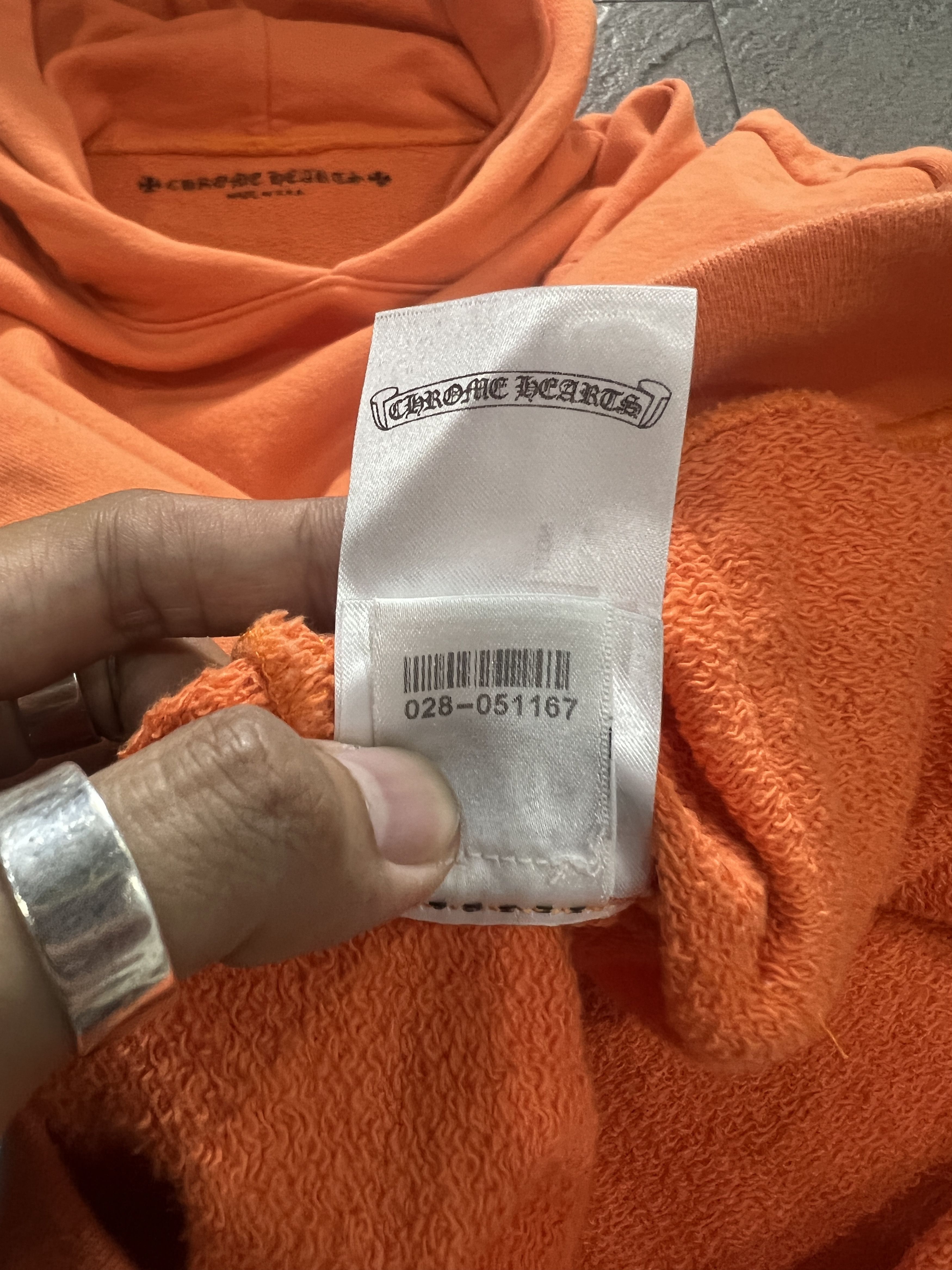 Chrome Hearts Chrome Hearts Dagger Crest Orange Hoodie USA Medium Size US M / EU 48-50 / 2 - 11 Thumbnail