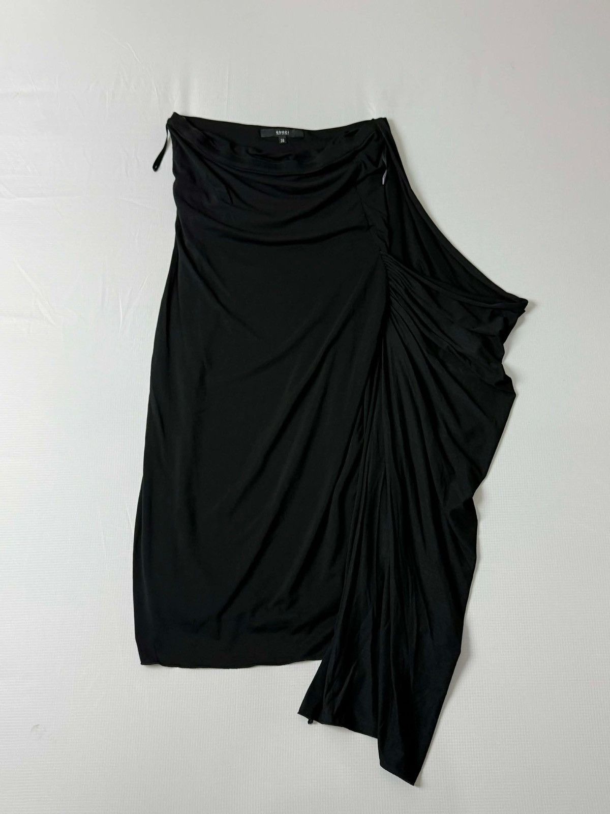 Gucci 2001 Gucci TomFord Strapless Draped Ruched Wiggle Mini Dress Size XS / US 0-2 / IT 36-38 - 1 Thumbnail