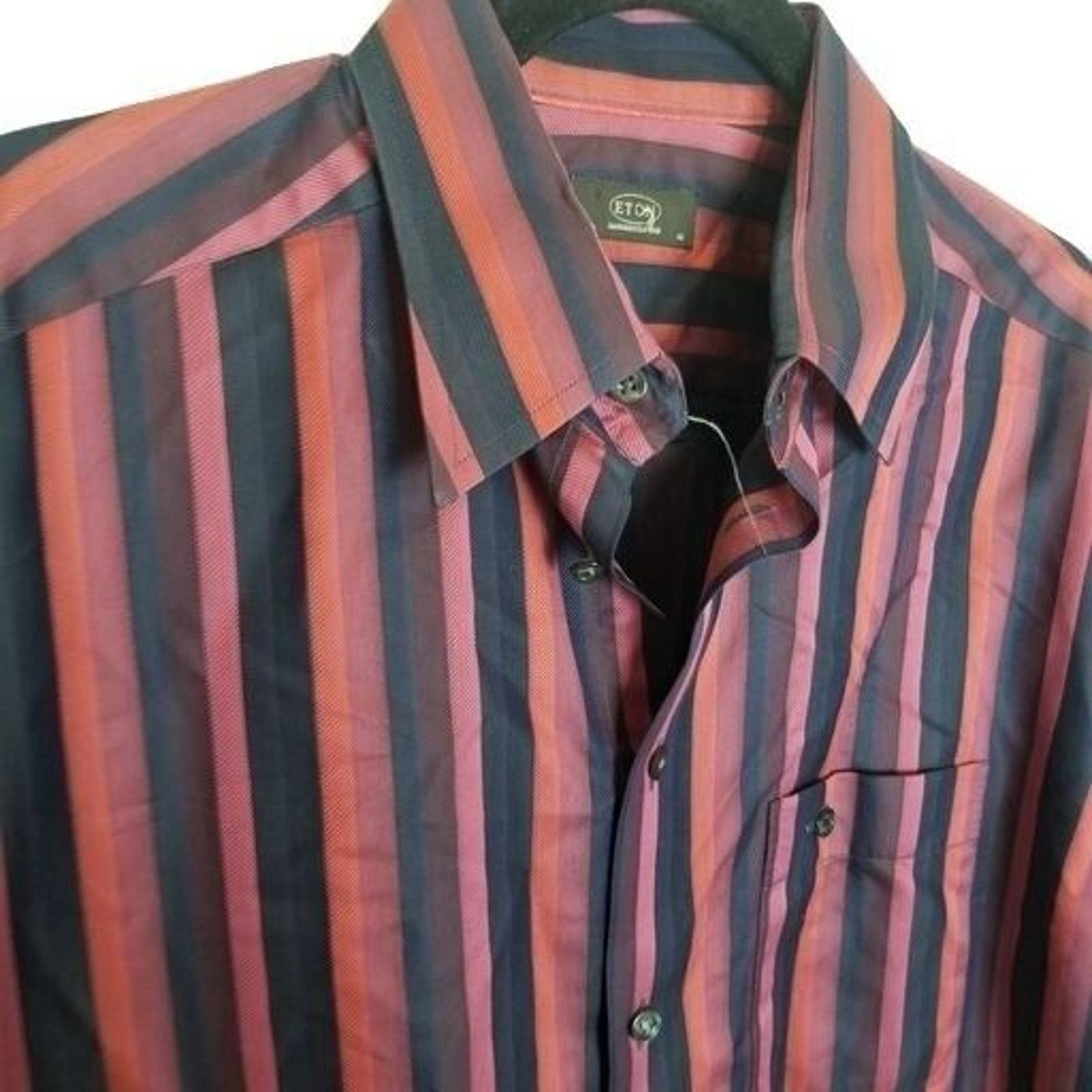 Eton ETON Mens Striped Dress Size 42 Preppy Designer Formal Size US XS / EU 42 / 0 - 5 Thumbnail