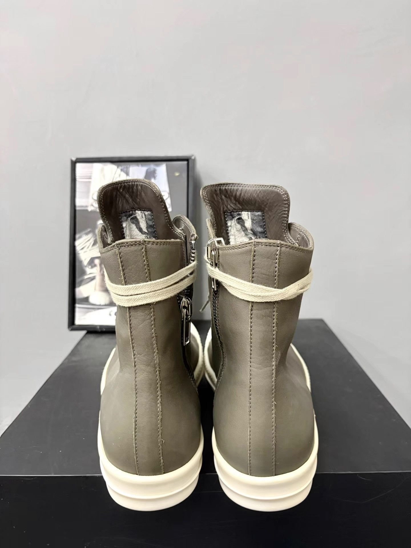 Rick Owens Rick Owens Mainline Grey Brown Ramones High-Tops K34 Size US 11 / EU 44 - 7 Thumbnail