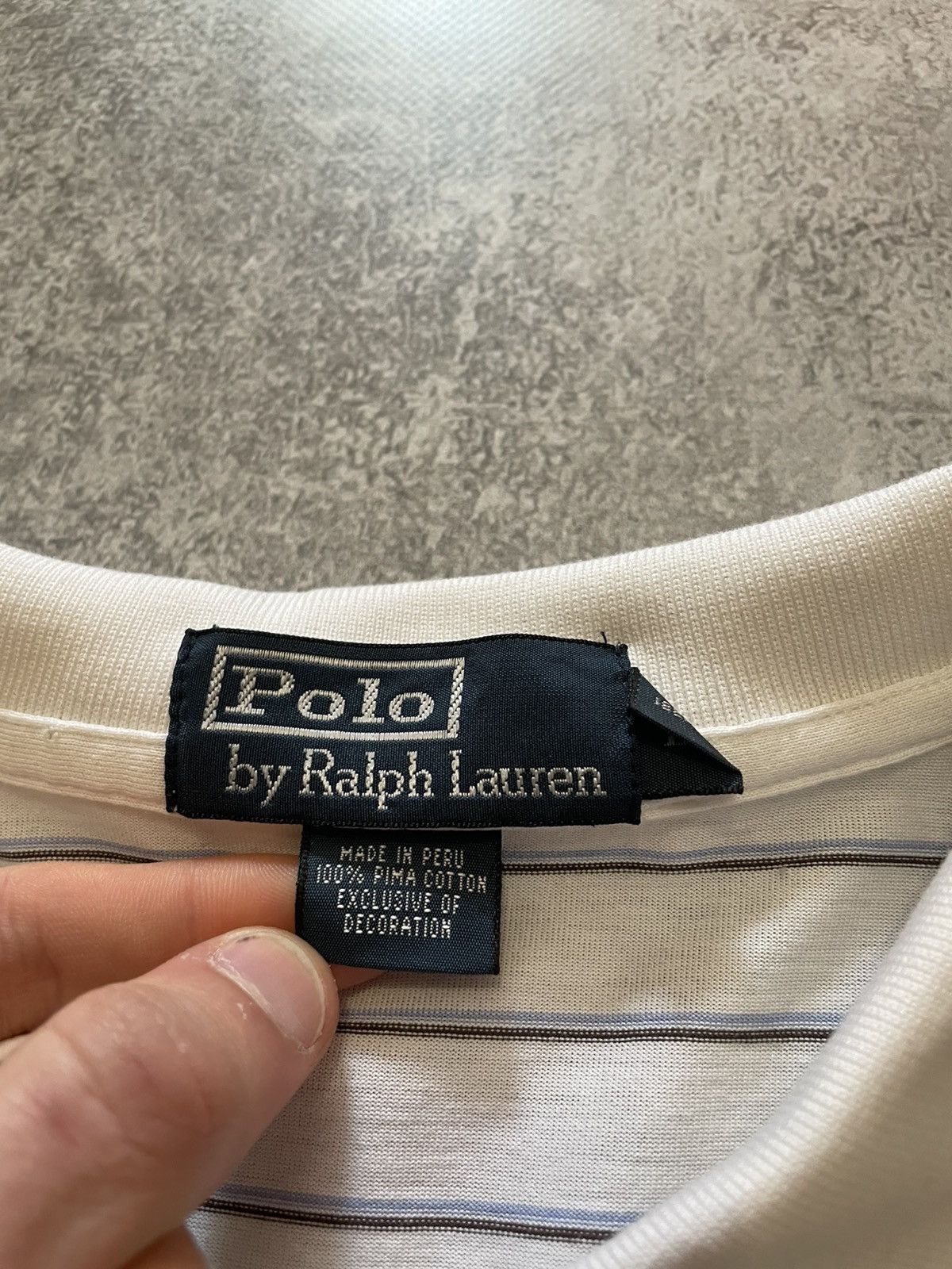 Polo Ralph Lauren Vintage Polo Ralph Lauren Striped Polo Shirt Size L Size US L / EU 52-54 / 3 - 7 Thumbnail
