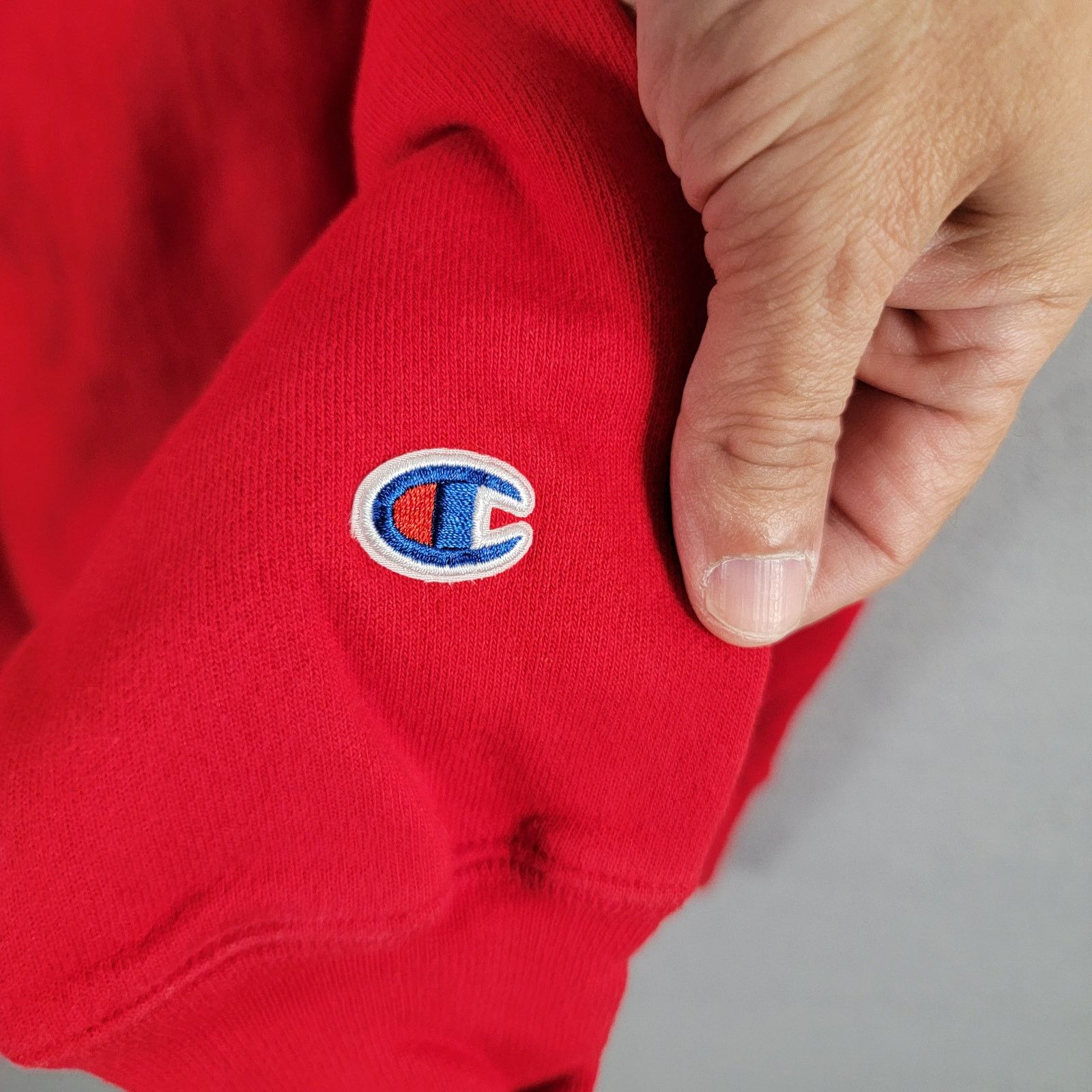 Champion Champion Vintage Reverse Weave Blank Sweatshirt Red Sz XL272 Size US XL / EU 56 / 4 - 3 Thumbnail
