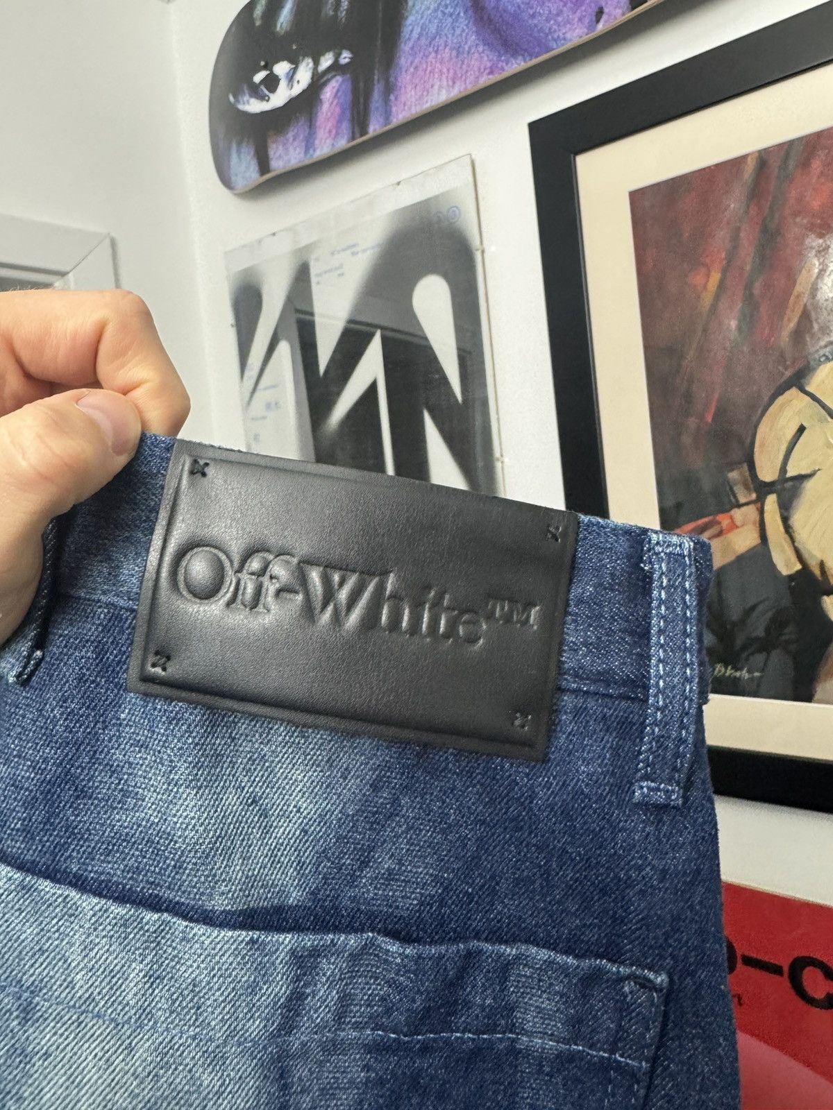 Off-White Off-White Body Scan Oversize Denim Pants Rare Designer Hype Size US 30 / EU 46 - 4 Thumbnail