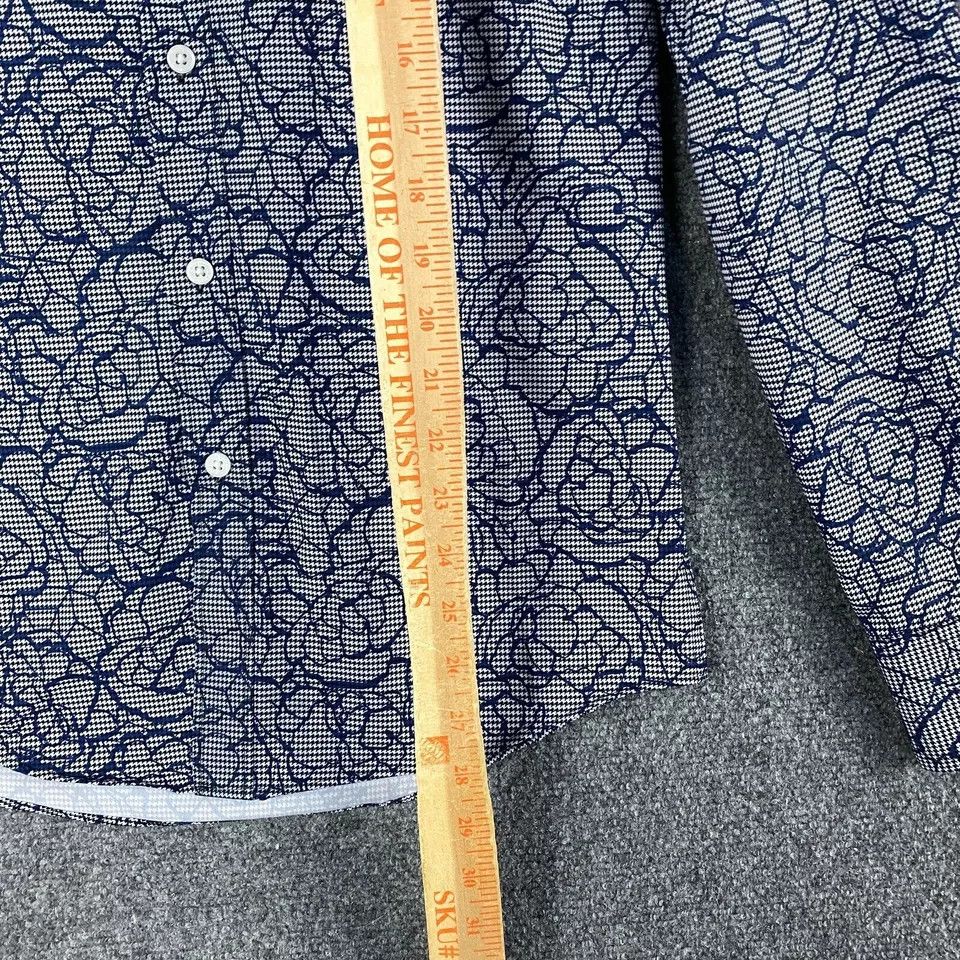 Vince Camuto Vince Camuto Shirt Men's Small Floral Button Up Long Sleeve Size US S / EU 44-46 / 1 - 5 Thumbnail
